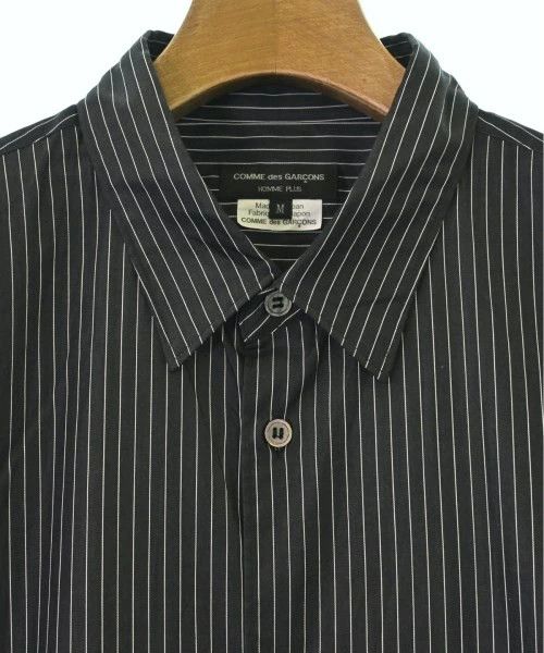 Comme des Garcons Homme Plus Shirt Cotton Stripe Long Length Button Up Black x White Size US M / EU 48-50 / 2 - 4 Thumbnail