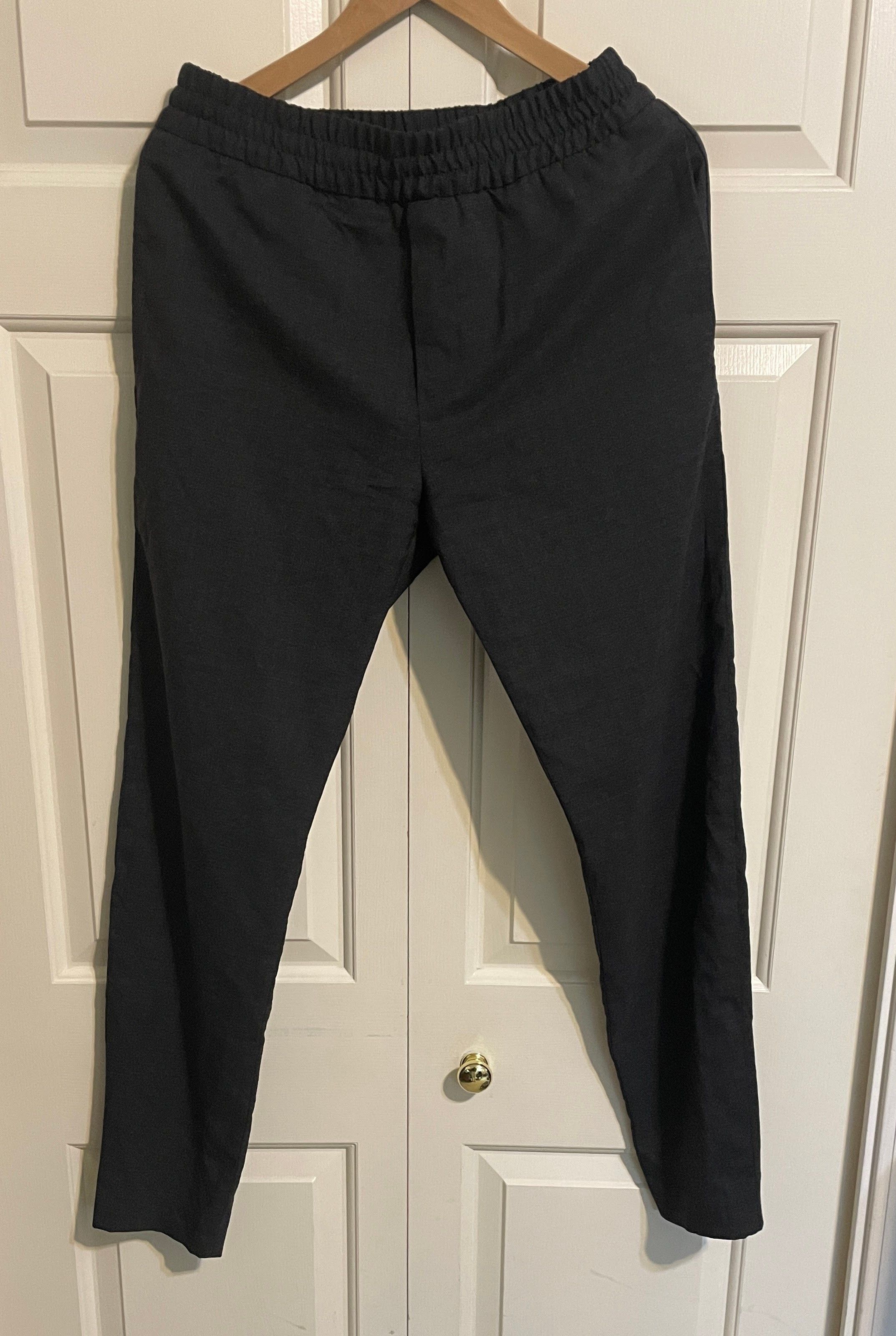 image of Acne Studios Ryder Wool Trousers in Grey, Men's (Size 30)