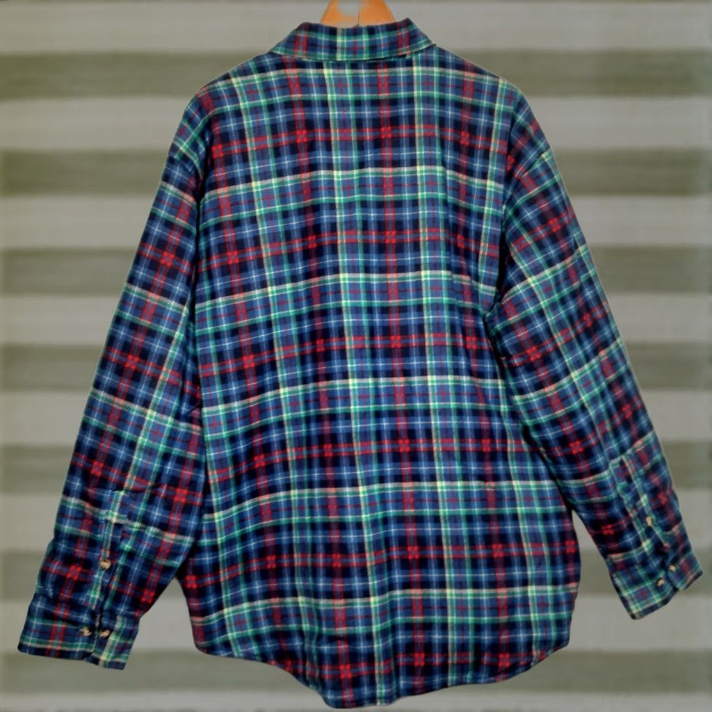 Vintage VINTAGE Northwest Territory Flannel Shirt Jacket Men 2X Quilted Blue Plaid Work Shirt Jacket Quilted Insulated Pockets Button-Up Size US XXL / EU 58 / 5 - 1 Thumbnail