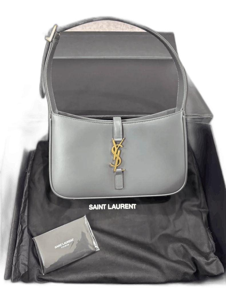 Saint Laurent Paris YSL Grey Underarm Bag New Authentic-yf Size ONE SIZE - 1 Thumbnail