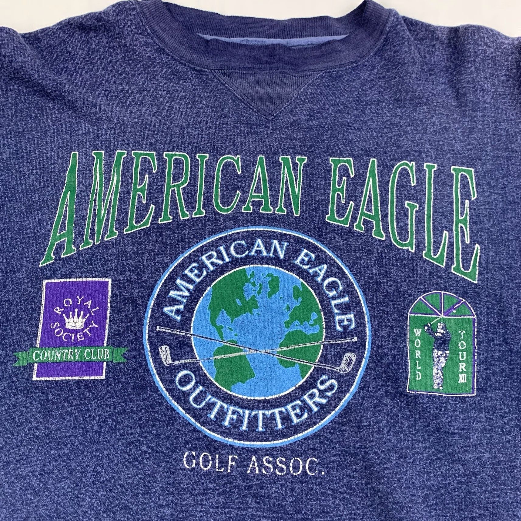 American Eagle Outfitters VINTAGE American Eagle Outfitters Sweatshirt Men Adult M Blue Sports 90s Pullover Mens Size US M / EU 48-50 / 2 - 2 Thumbnail