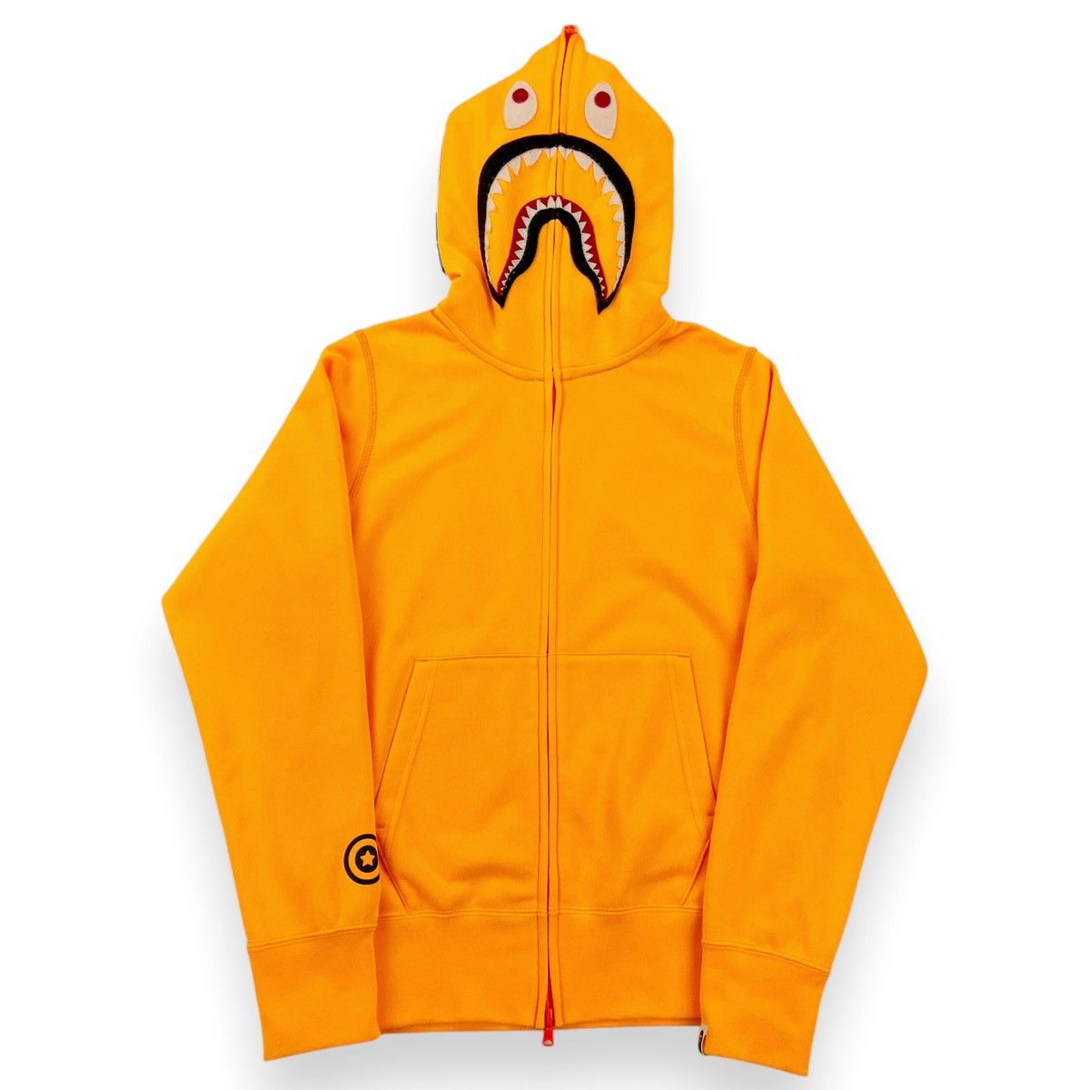 Bathing Ape (NEON ORANGE) Hoodie popular (XL)