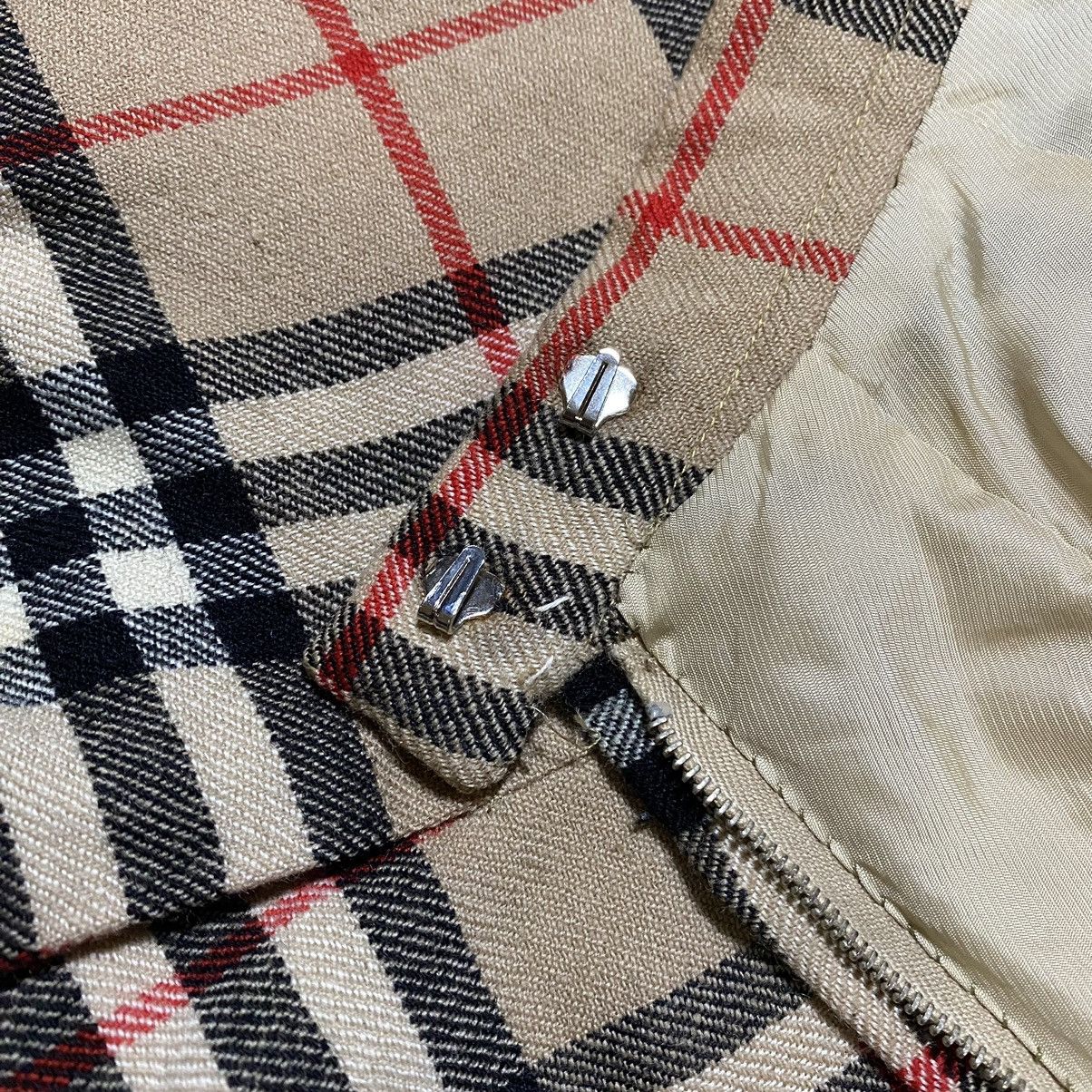 Burberry × Vintage Vintage 70s-80s Burberrys Nova Check Pleated Skirt Size 24" / US 00 / IT 34 - 9 Thumbnail