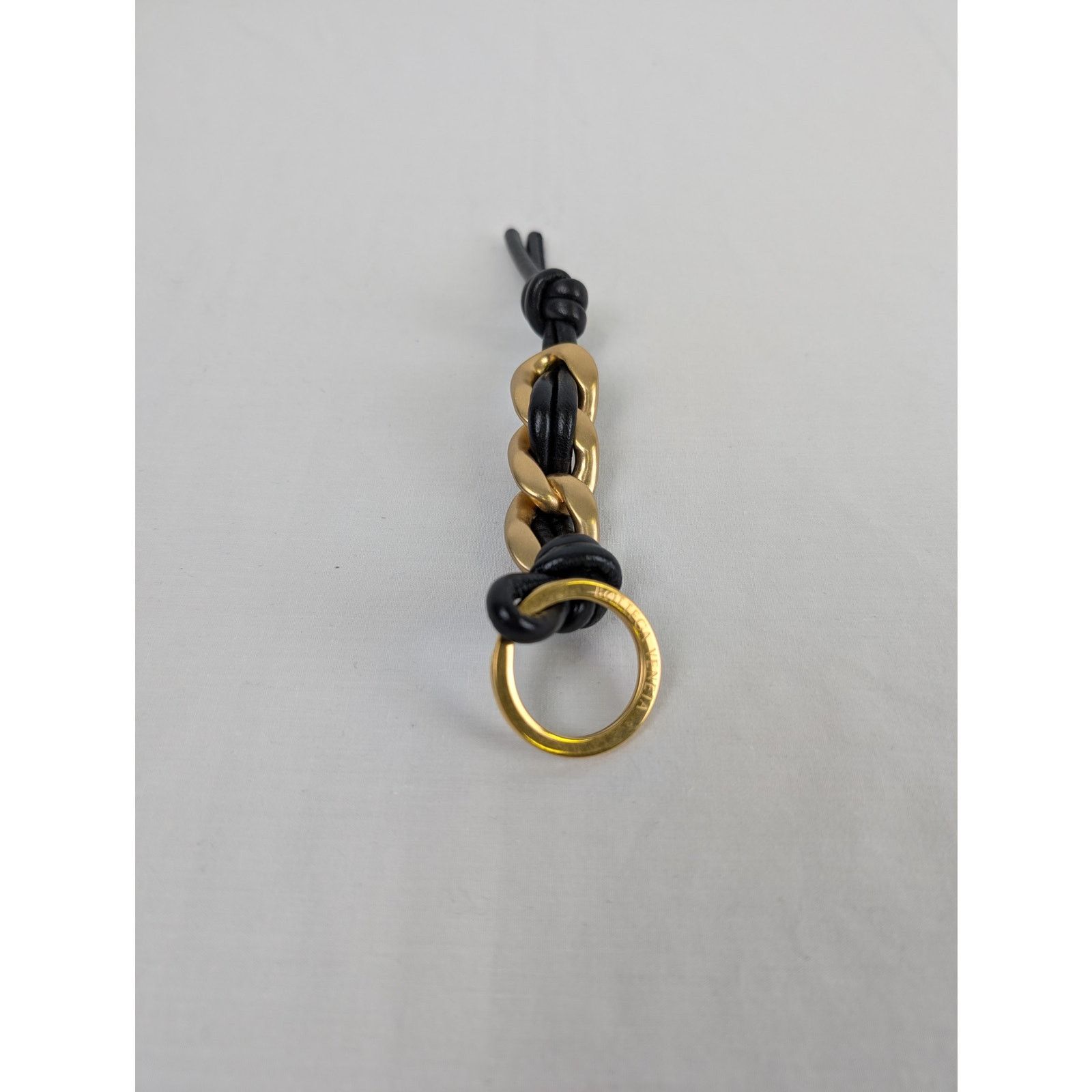 Bottega Veneta o1rshd1 Size: OS / Portachiavi Nappa 19 8425 Black/Gold Size ONE SIZE - 1 Thumbnail