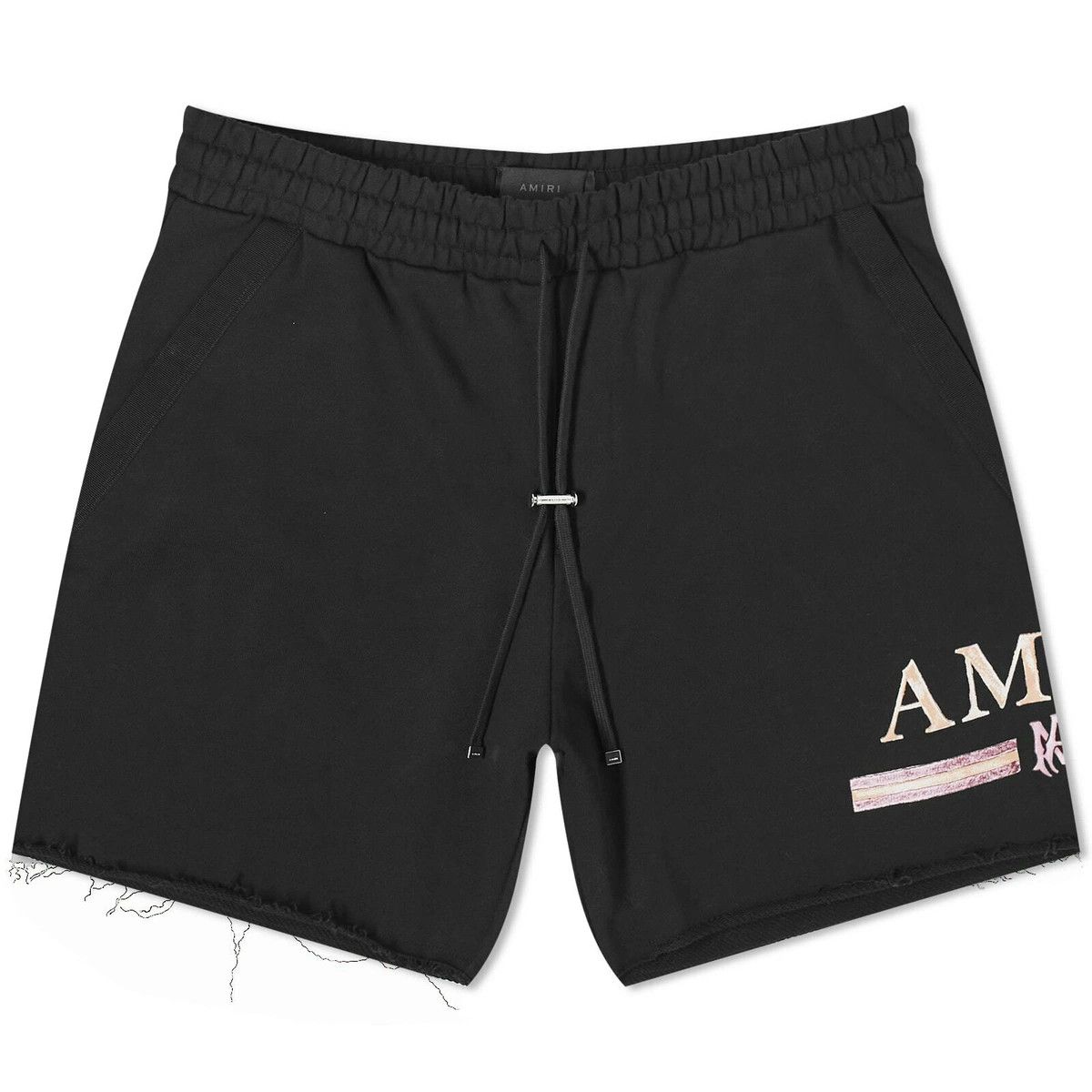 Amiri o1mle0326 MA Watercolor Bar Sweatshort in Black Size US 34 / EU 50 - 1 Thumbnail