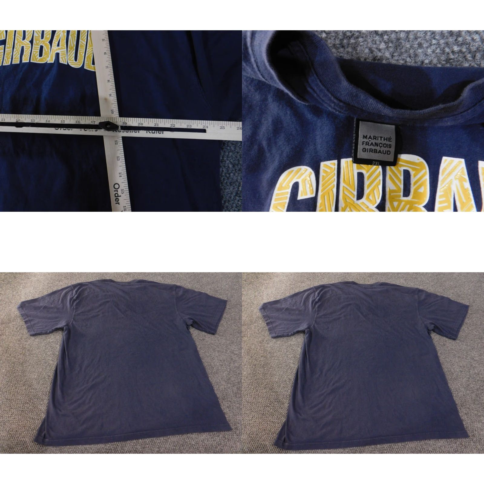Vintage VINTAGE Marithé François Girbaud Shirt Mens 2XL Crew Neck Graphic Tee 90s Blue Size US XXL / EU 58 / 5 - 8 Thumbnail