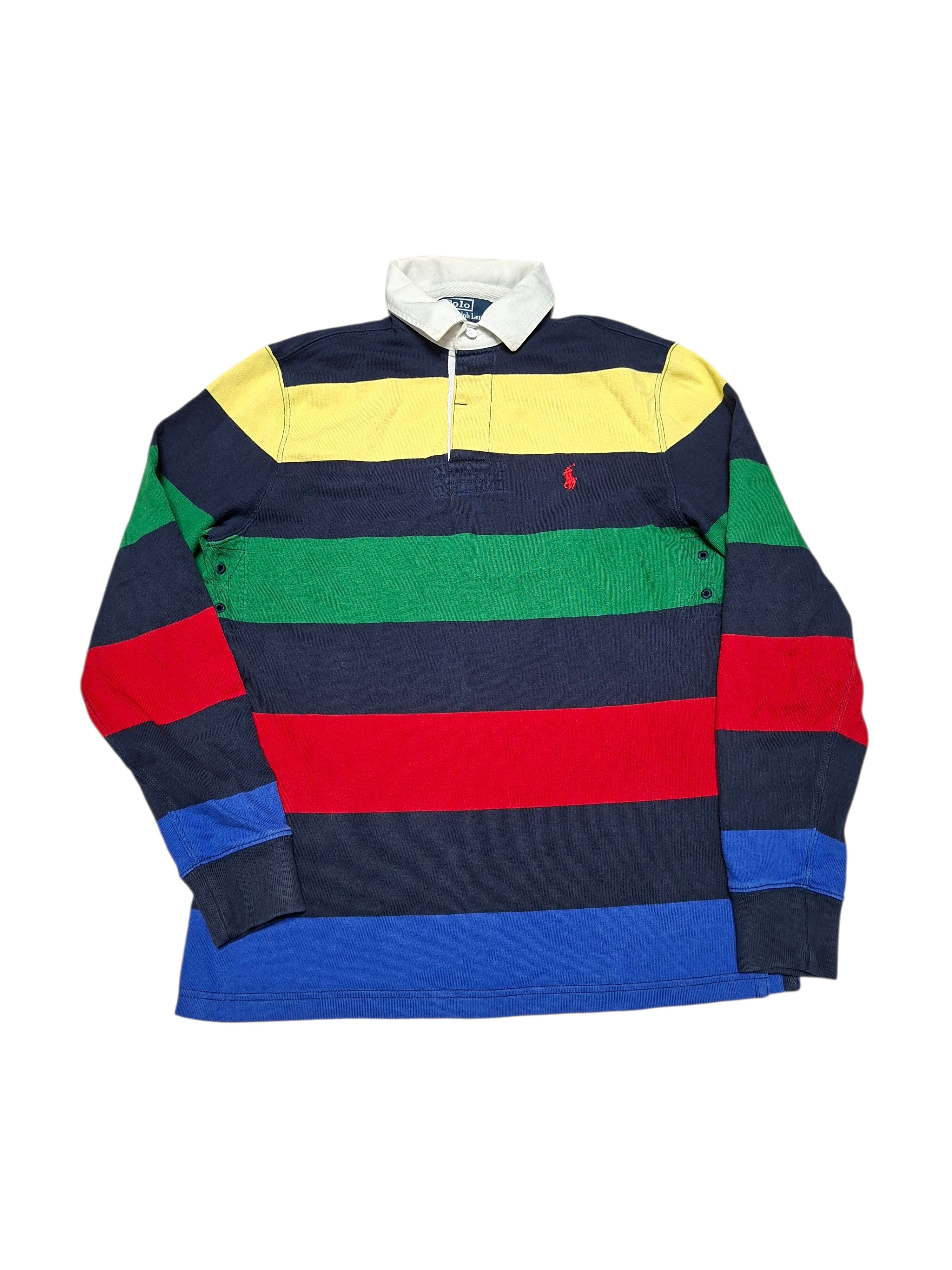 Polo Ralph Lauren POLO RALPH LAUREN VINTAGE LUXURY STRIPED POLO SHIRT Size US S / EU 44-46 / 1 - 1 Thumbnail