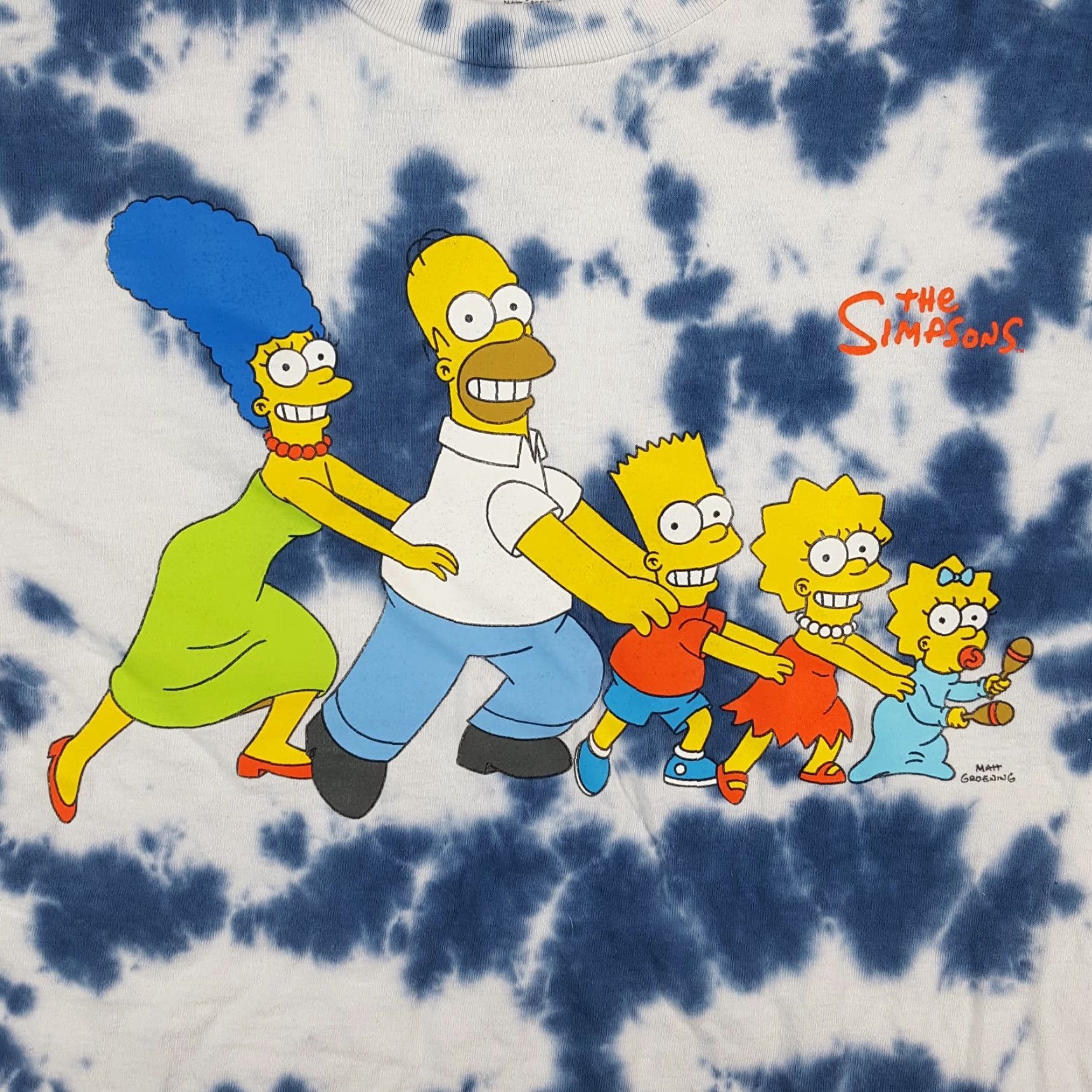 Vintage VINTAGE The Simpsons Tie-Dye T-Shirt Size Small Retro 90s Cartoon TV Promo Men’s Blue Size US S / EU 44-46 / 1 - 2 Thumbnail