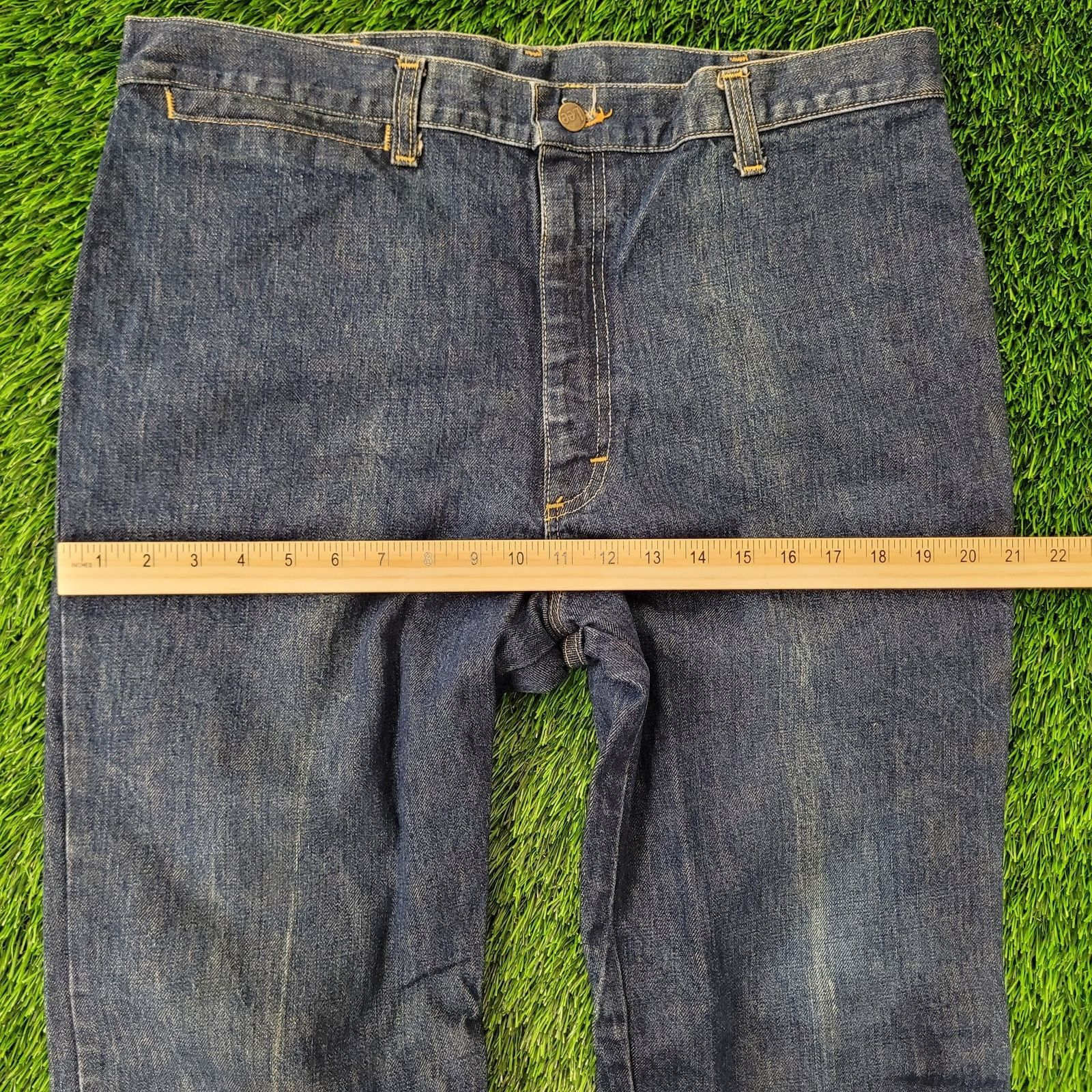 Lee Vintage 60s LEE Bootcut Jeans 36x34 Creased TALON Dark-Wash Size US 36 / EU 52 - 10 Thumbnail