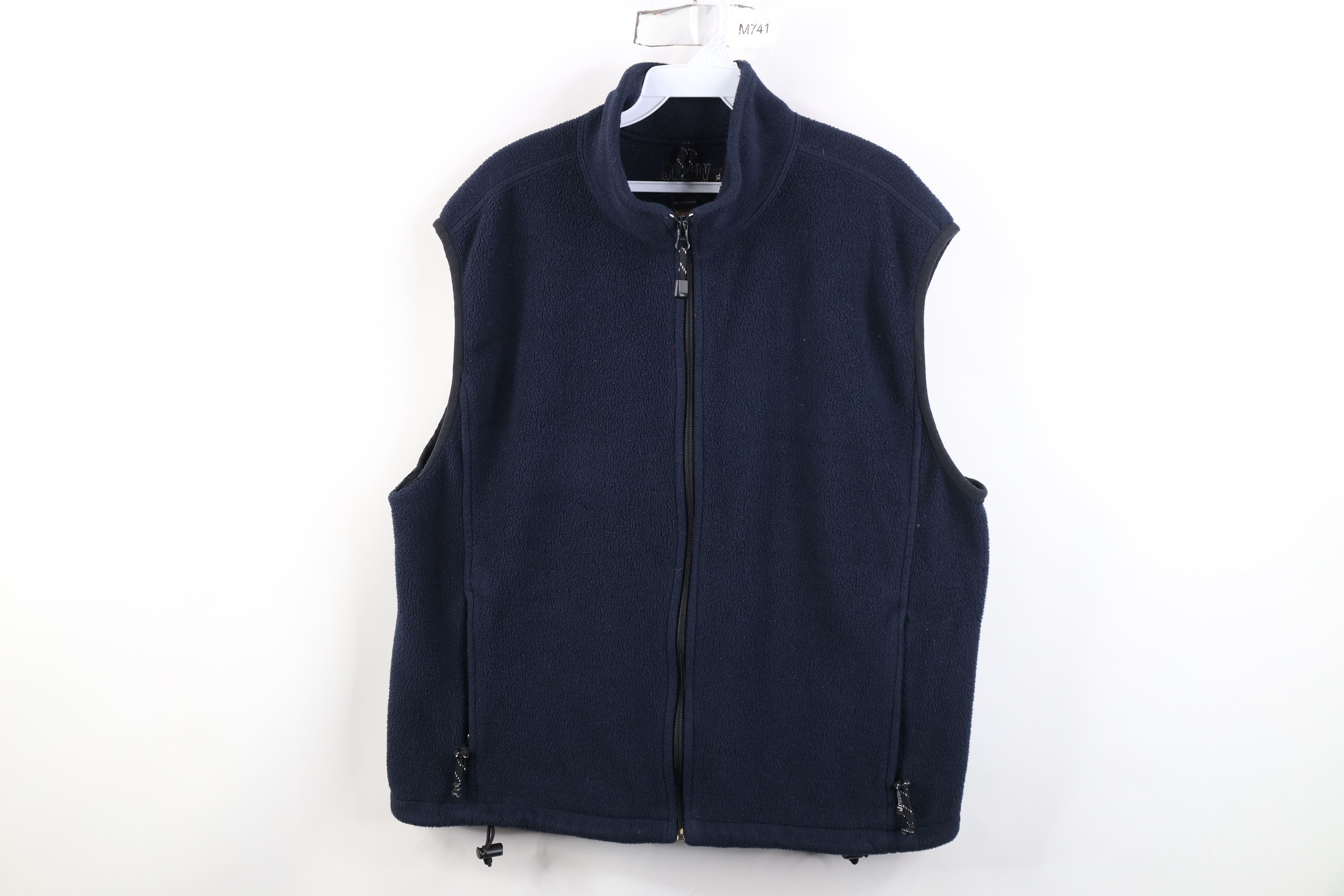 J.Crew Vintage 90s J Crew Polartec Fleece Vest Jacket Navy Blue USA Size US XL / EU 56 / 4 - 1 Thumbnail