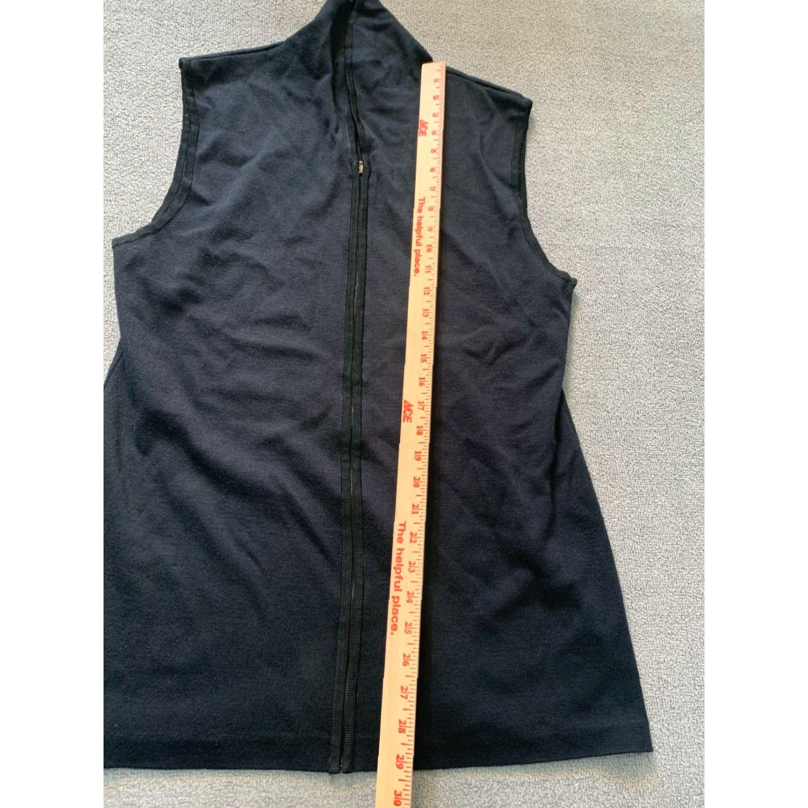 Vintage Carole Little Women's Shirt Dress Sleeveless L Black Full Zip Size L / US 10 / IT 46 - 2 Thumbnail