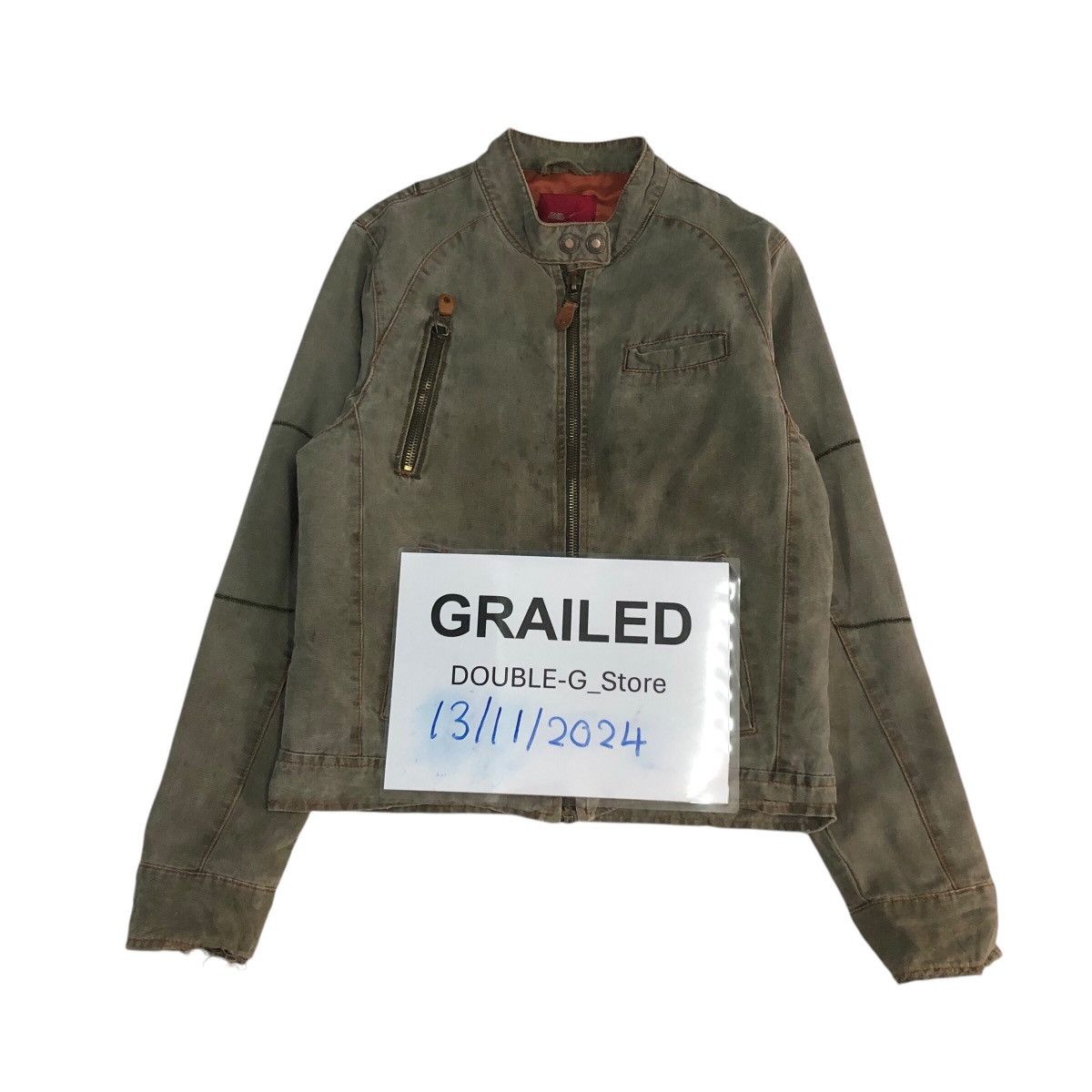 Zara 📌Vintage Cropped Biker Jacket Zara Jeans Multi Pocket Cargo Size US M / EU 48-50 / 2 - 1 Thumbnail