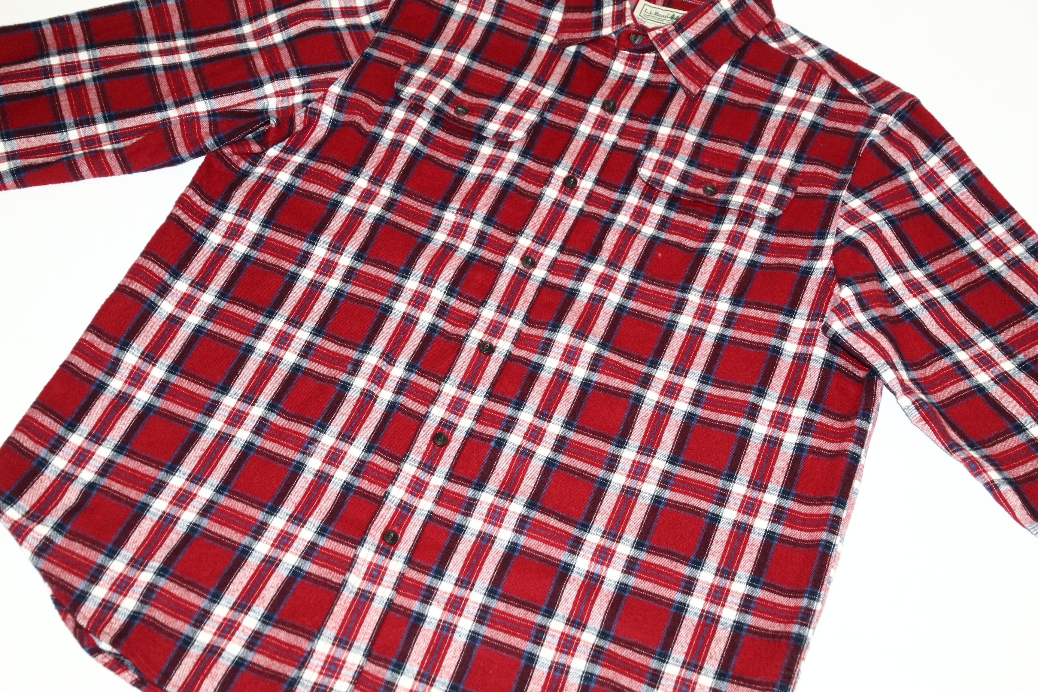 L.L. Bean 🔥VTG🔥 L.L.Bean Plaid Rugged Flannel Baggy Shirt Size US M / EU 48-50 / 2 - 8 Thumbnail