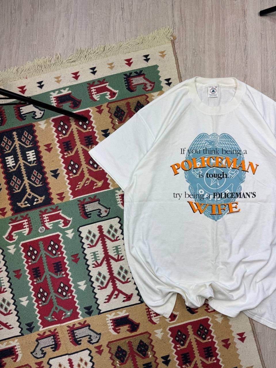 Delta × Vintage Vintage Delta Policeman 1997 Rare Tee T shirt Size US XL / EU 56 / 4 - 2 Thumbnail
