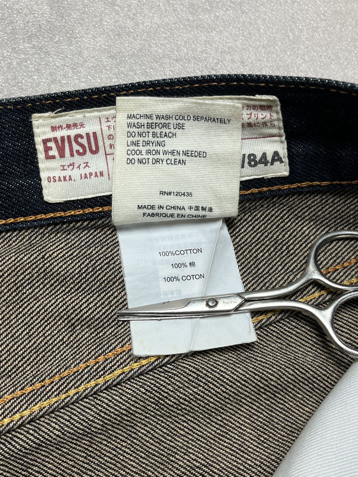 Evisu Evisu Daicock Script Logo Selvedge Denim Jeans Size US 34 / EU 50 - 17 Thumbnail