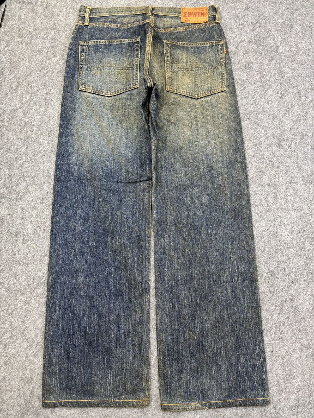 Edwin 💥Wide Selvedge💥Edwin 505z Mudwash DSelvedge Denim F913 Size US 33 - 16 Thumbnail