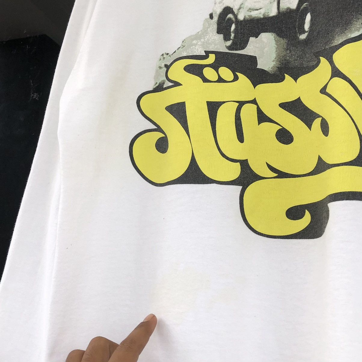 Stussy 🔥VTG 90s Stüssy 'Deadly' or 'Deadly Race' Long Sleeve Shirt Size US XL / EU 56 / 4 - 5 Thumbnail