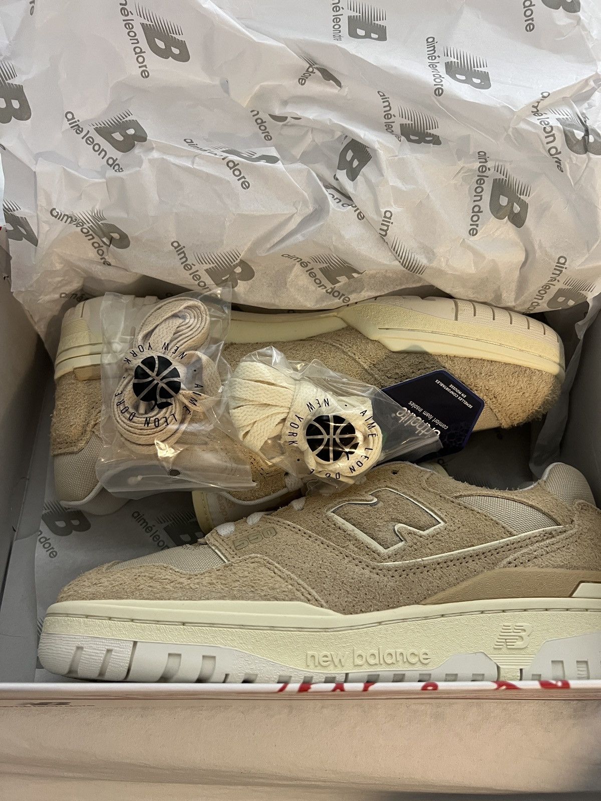 Aime Leon Dore × New Balance Aime Leon Dore New Balance 550 Brown White ALD x NB BB550DA1 Size US 7 / EU 40 - 1 Thumbnail