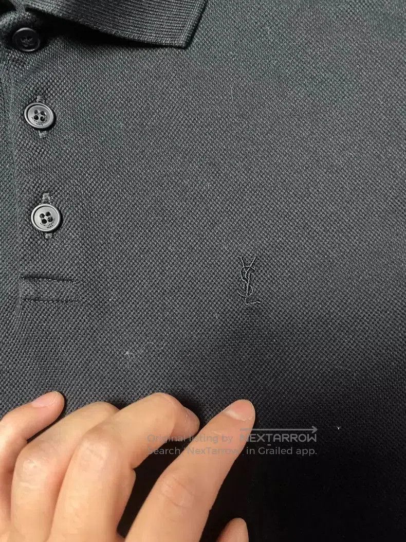 Yves Saint Laurent YSL Men's Short Sleeve Polo Shirt. Size US S / EU 44-46 / 1 - 3 Thumbnail