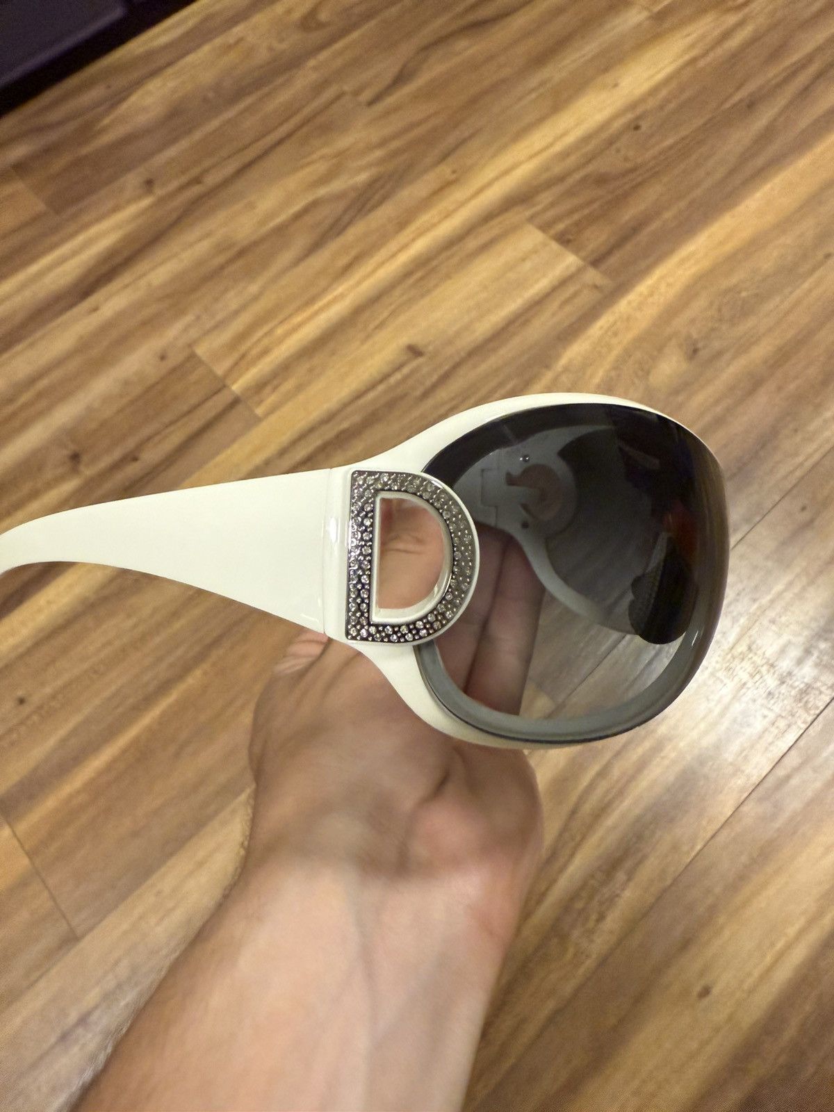 Dolce & Gabbana Dolce & Gabbana DG6024-B White Shield Sunglasses – Full Set Size ONE SIZE - 2 Thumbnail