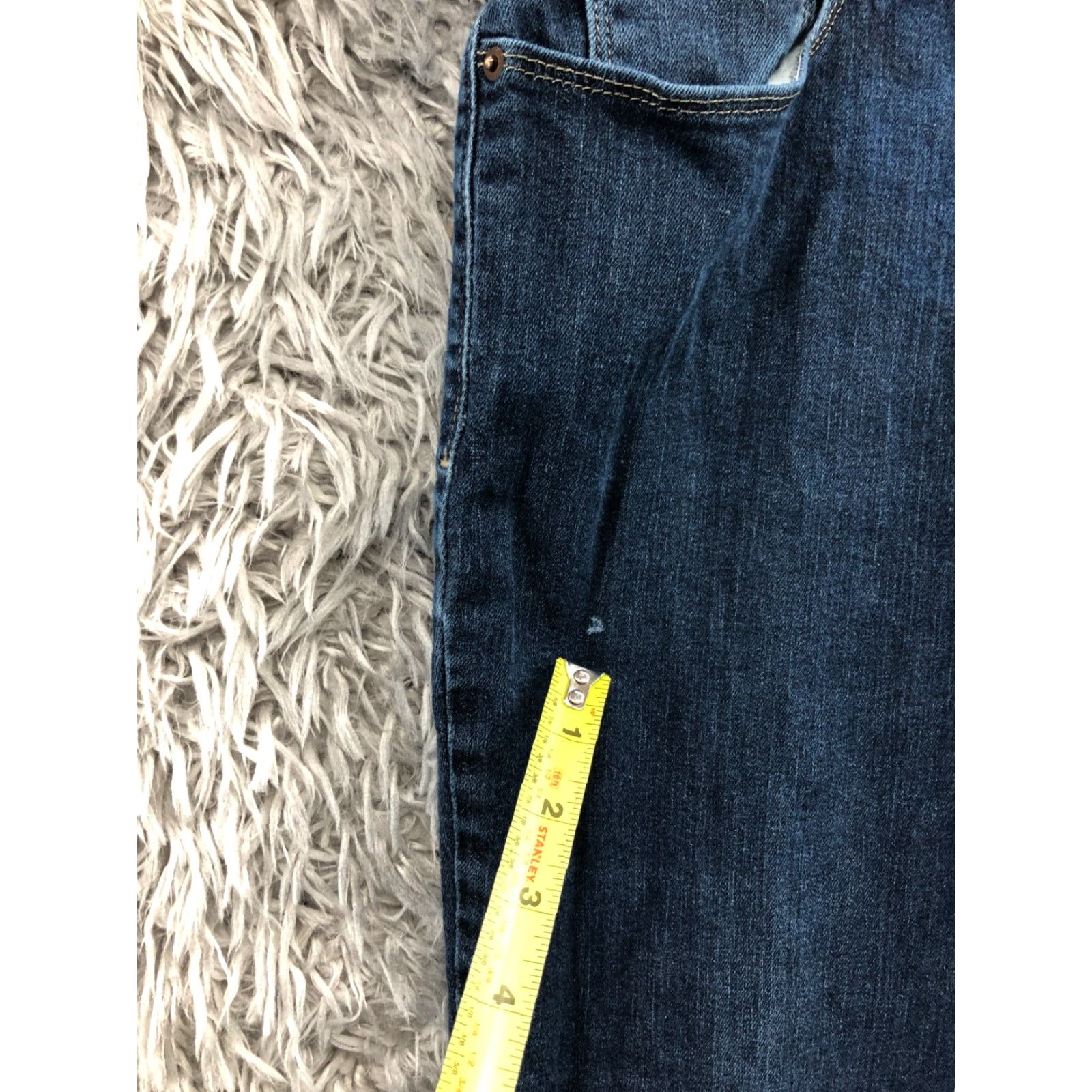 Levi's Levi's Jeans 515 Bootcut Size 16 Womens Dark Wash Blue Regular Inseam 30" Denim Cotton 5-Pocket Zipper Button Belt Loops Size 38" / US 16 / IT 52 - 5 Thumbnail