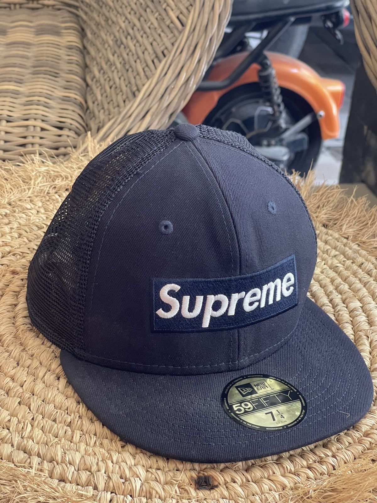 New Era × Supreme SUPREME X NEW ERA TRUCKER CAP 7 1/4 | Grailed