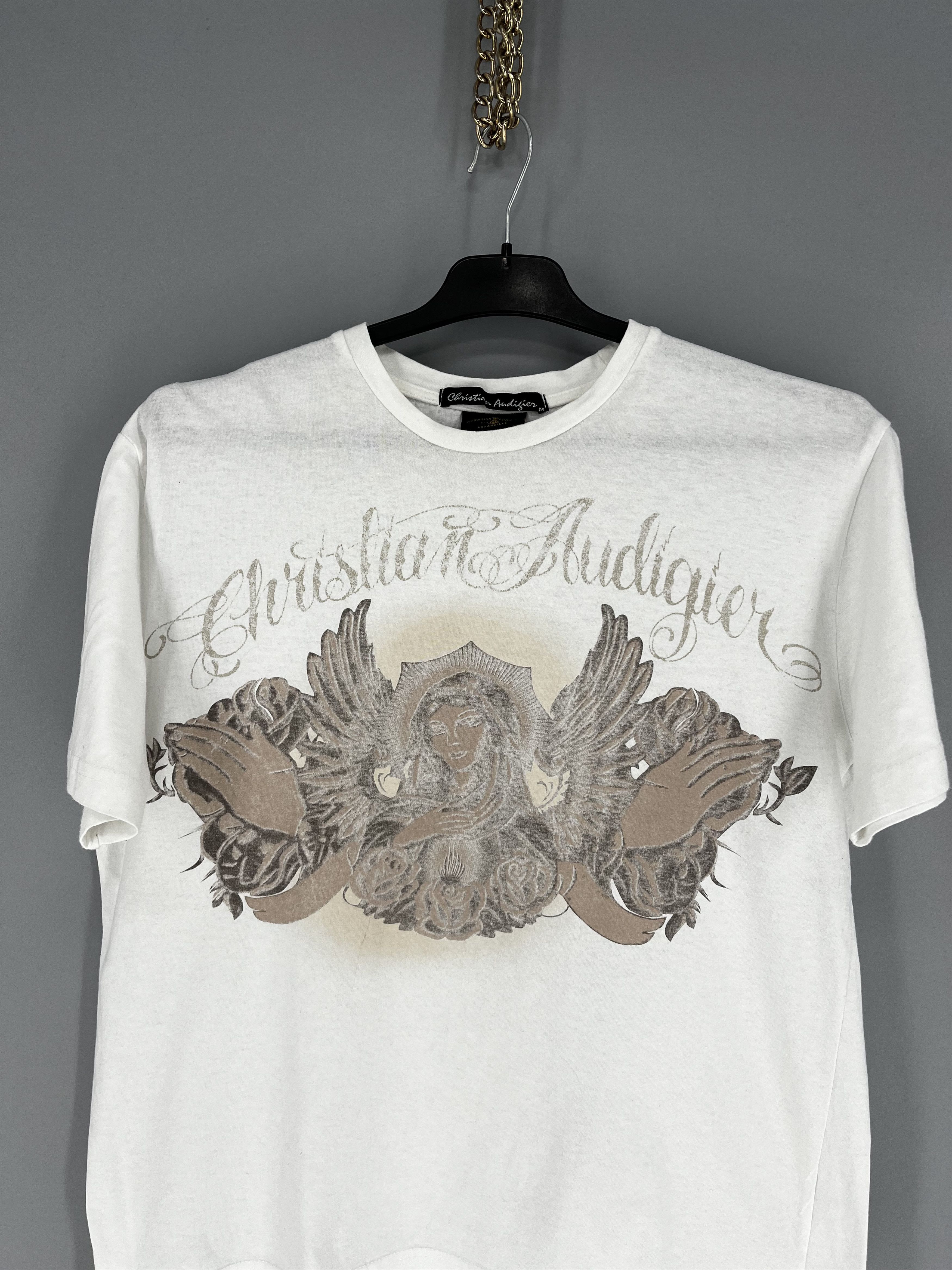 Christian Audigier Vintage Y2K Christian Audigier Women’s T-Shirt Size L / US 10 / IT 46 - 6 Thumbnail