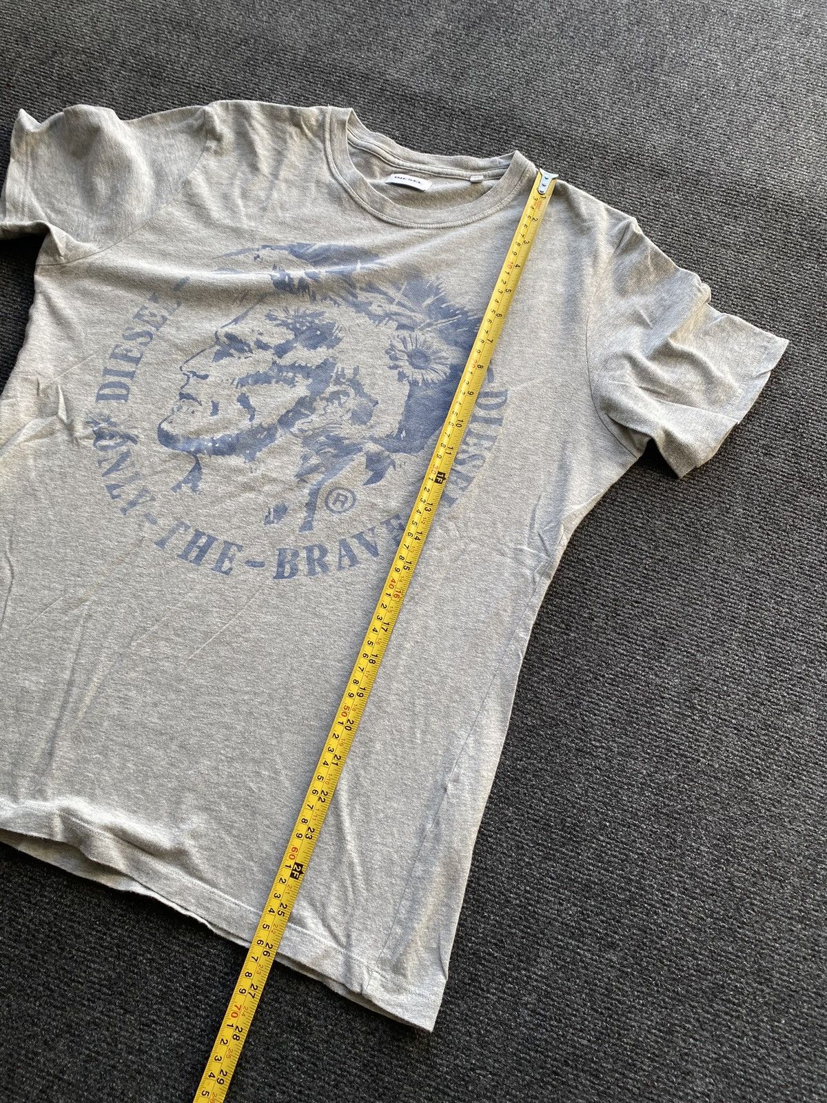 Diesel 🔥Opium Punk Diesel Gray Head Logo tee mens m alt goth emo Size US M / EU 48-50 / 2 - 5 Thumbnail