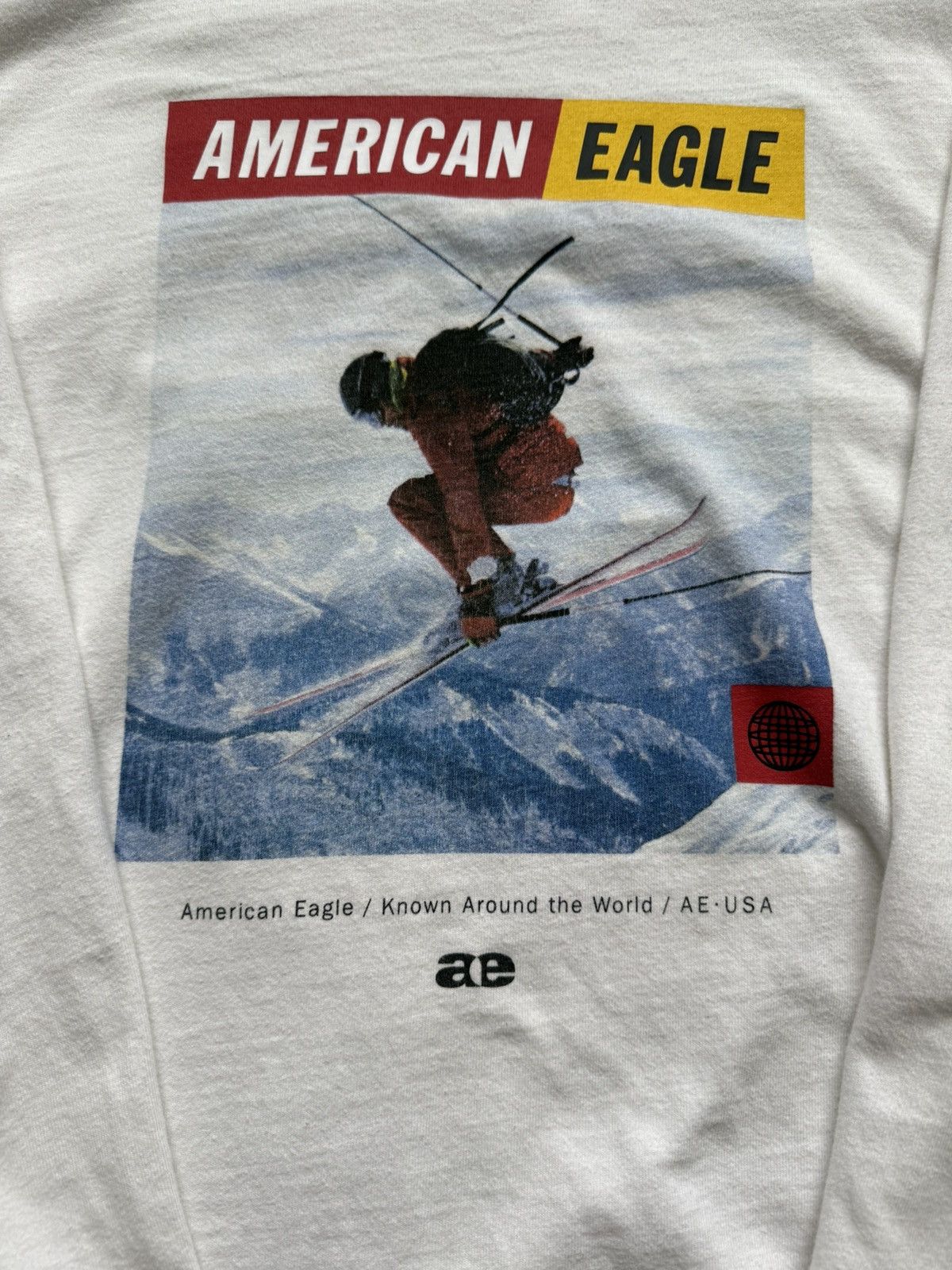 American Eagle Outfitters American Eagle Graphic Long Sleeve T-Shirt- Mens Size Medium Size US M / EU 48-50 / 2 - 1 Thumbnail