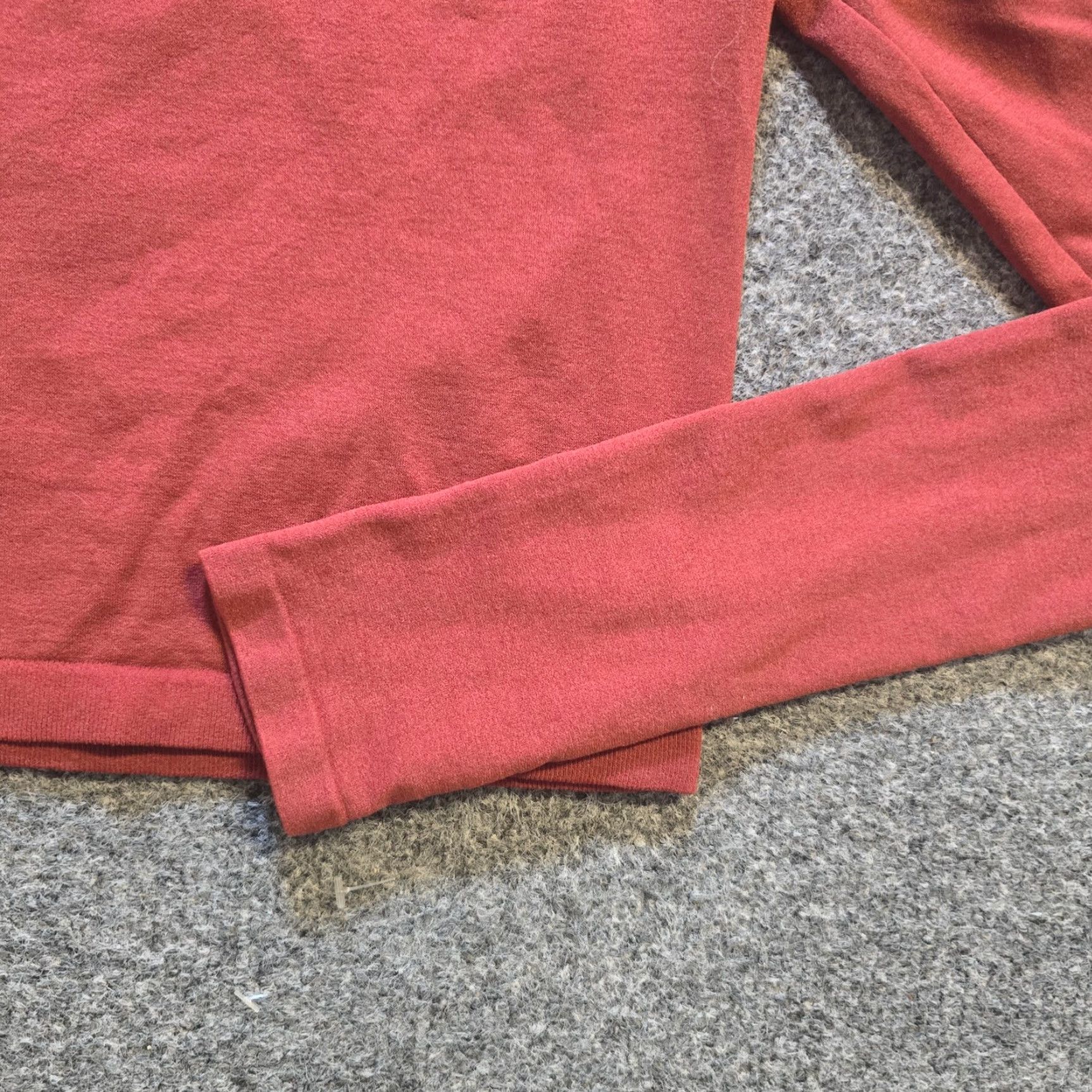 Free People Free People Shirt Womens Size S Orange Long Sleeve Cropped Athletic Intimately Size S / US 4 / IT 40 - 3 Thumbnail