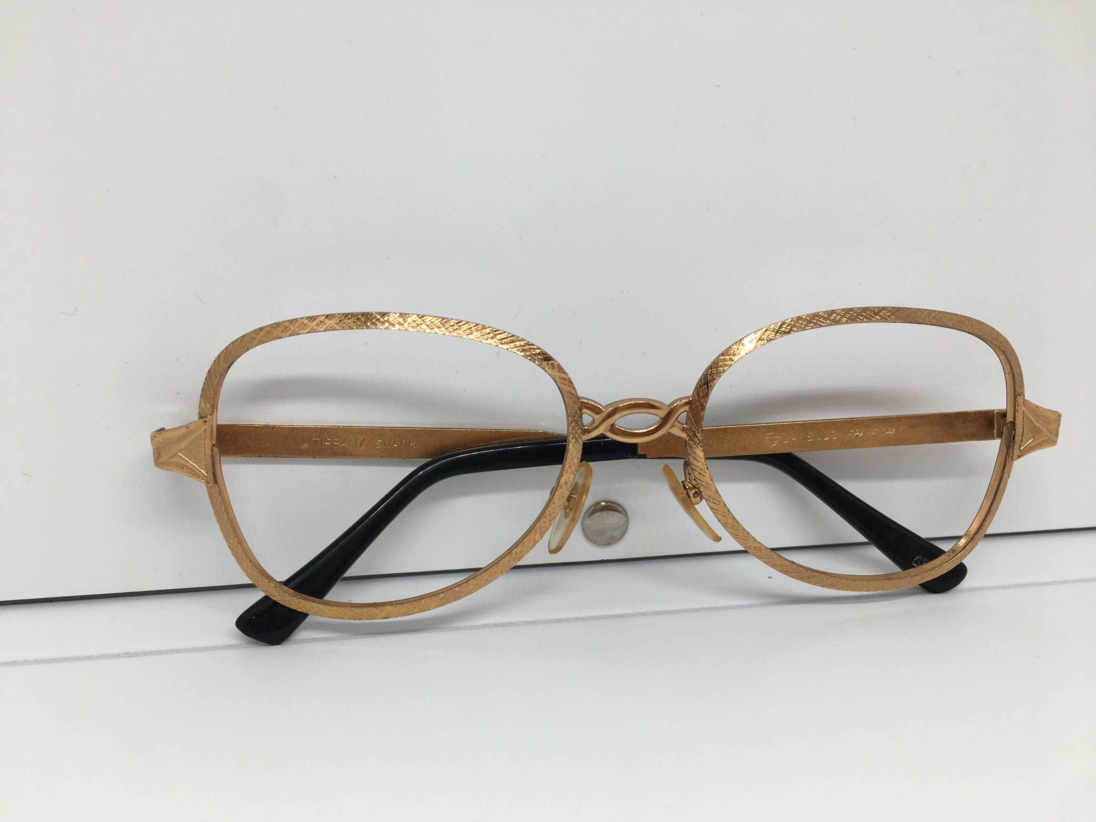 Vintage TIFFANY SWANK BARBUDO 20/000 Gold Filled Eyeglasses Spain Size ONE SIZE - 8 Thumbnail