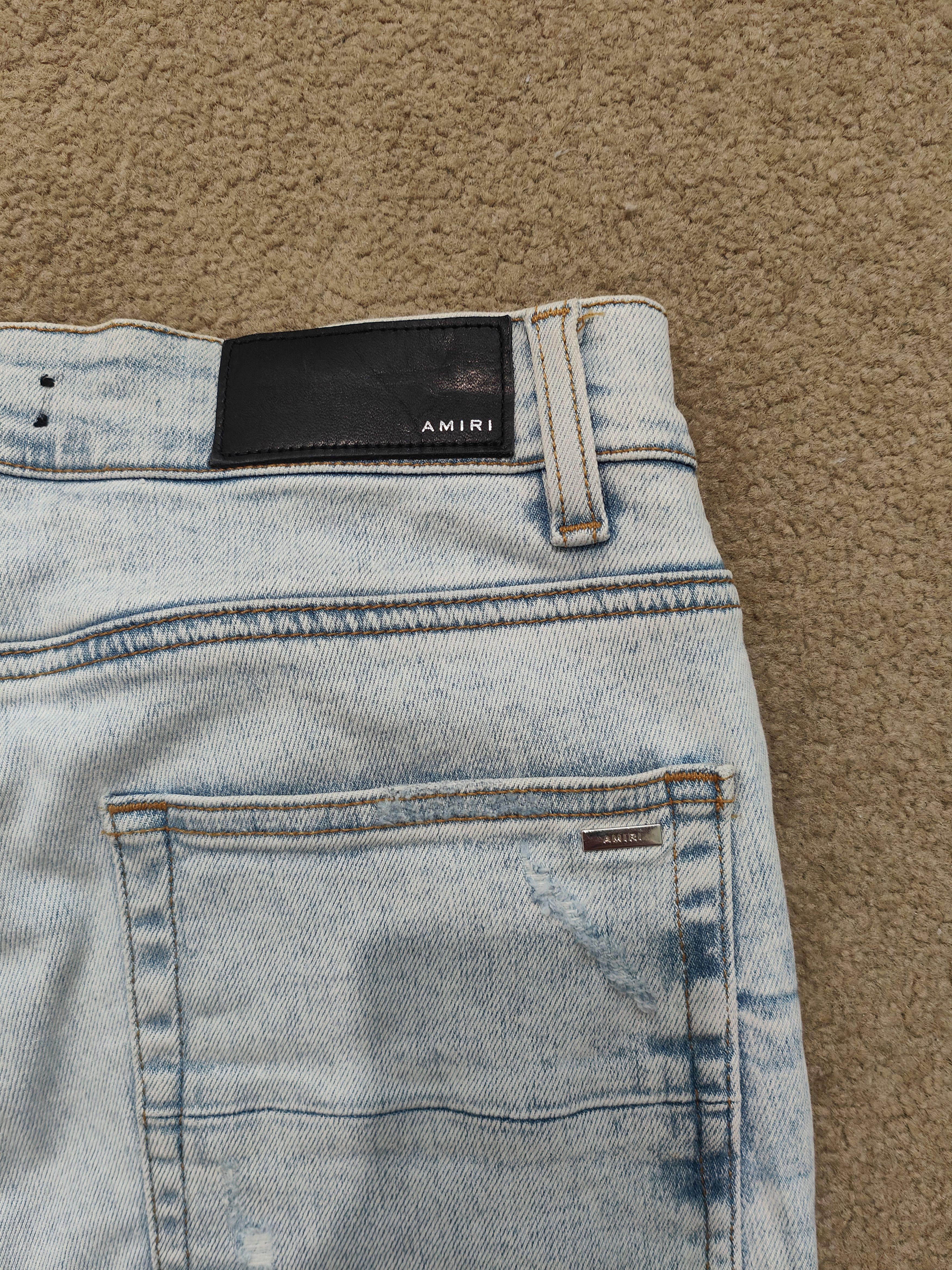 Amiri Tie Dye Mx1 Jean Sky Indigo Size US 30 / EU 46 - 4 Thumbnail