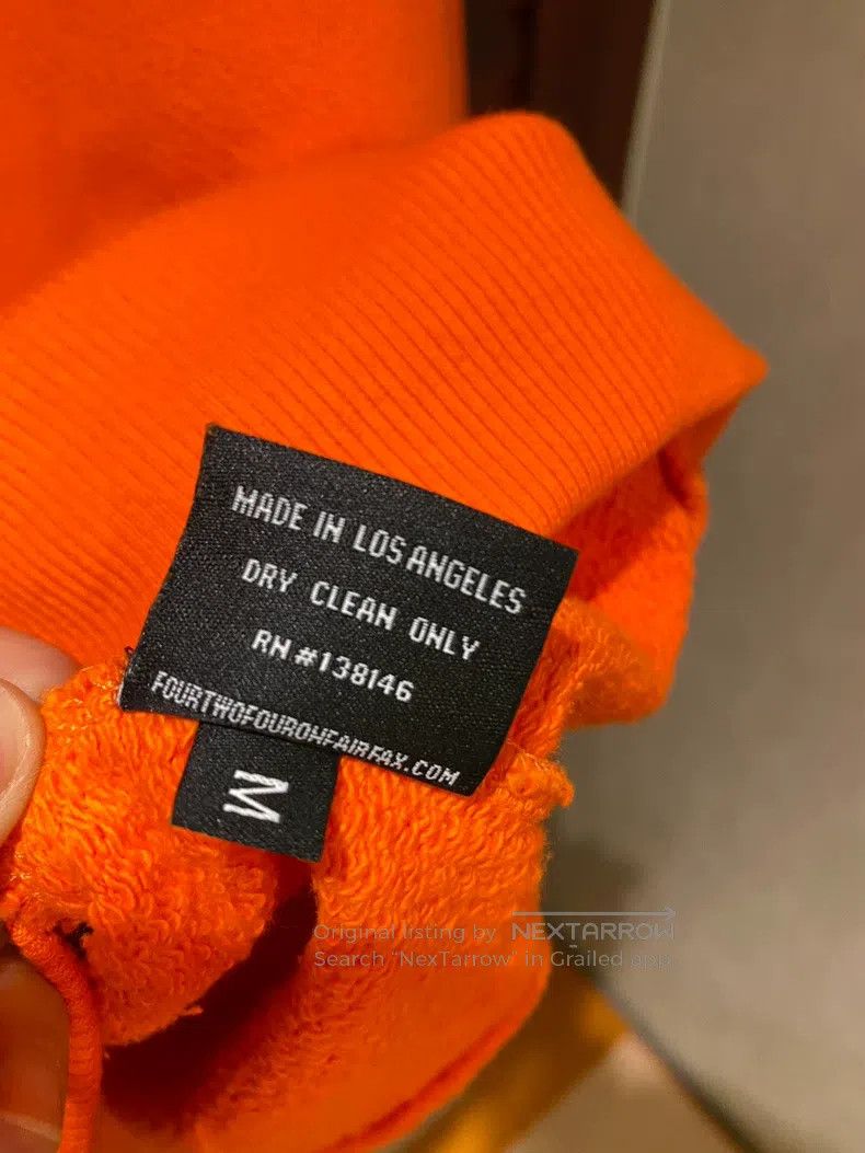 424 424 Logo Embroidered Orange Hooded Sweatshirt Size US M / EU 48-50 / 2 - 6 Thumbnail