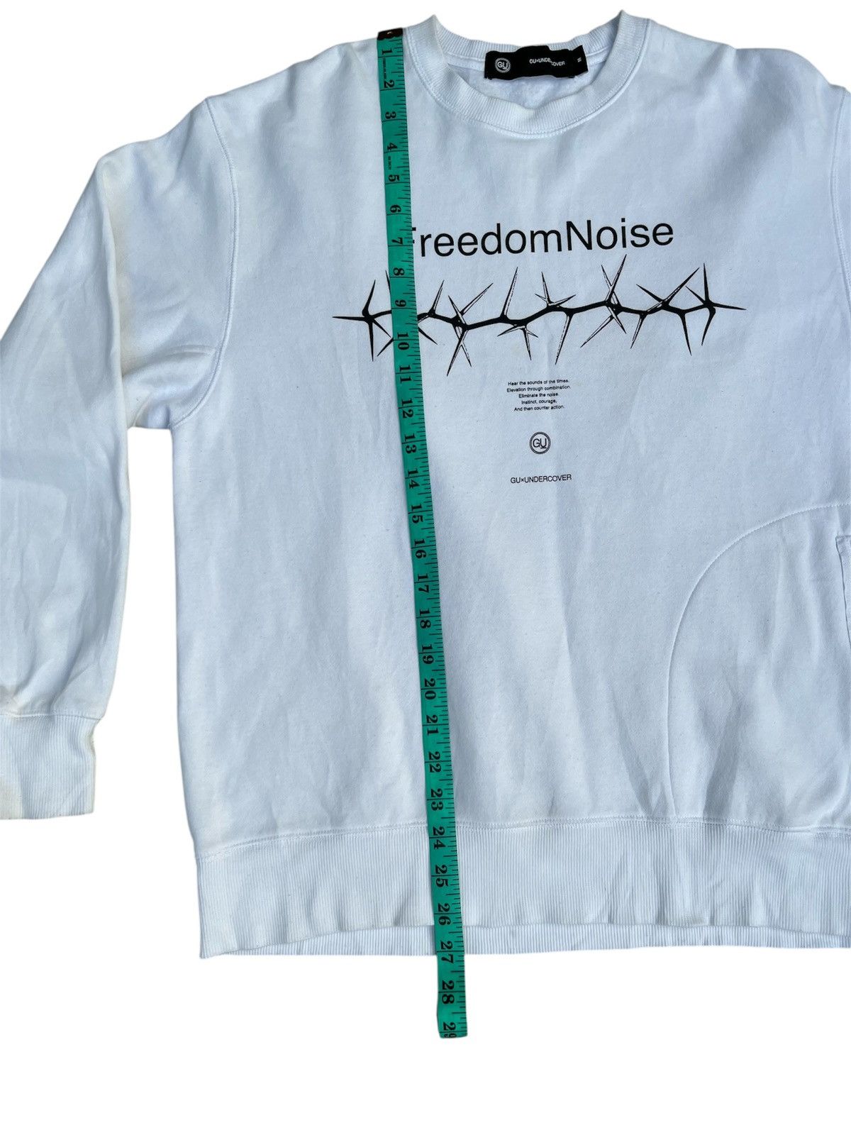 Undercover 🔥🎧"FREEDOM NOISE" GUxUNDERCOVER White Sweatshirts Size US M / EU 48-50 / 2 - 17 Thumbnail