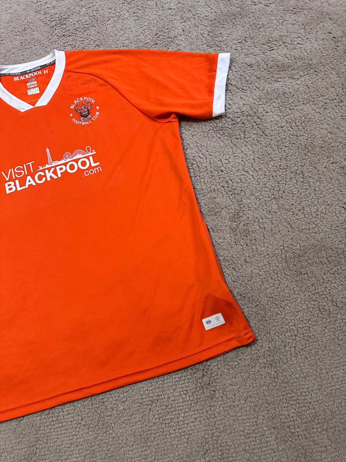 Errea Blackpool 2019 2020 Home Football Shirt Soccer Jersey Sz 5XL Size US XXL / EU 58 / 5 - 2 Thumbnail