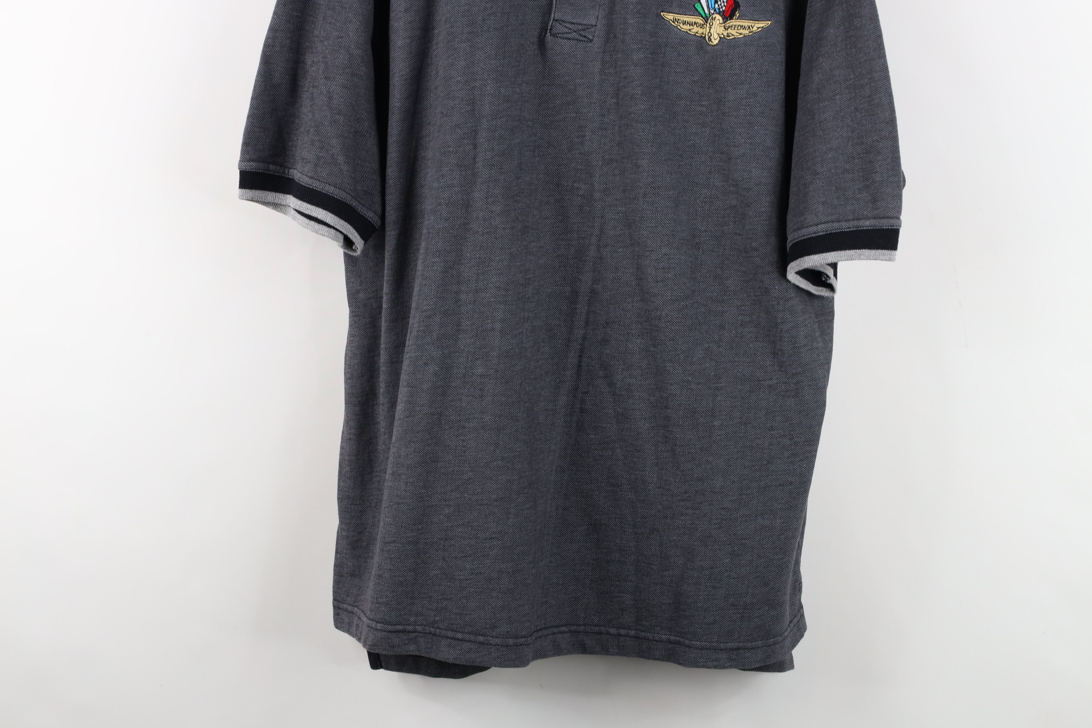 Vintage Vintage 90s Indianapolis Motor Speedway Polo Shirt Gray Size US M / EU 48-50 / 2 - 3 Thumbnail