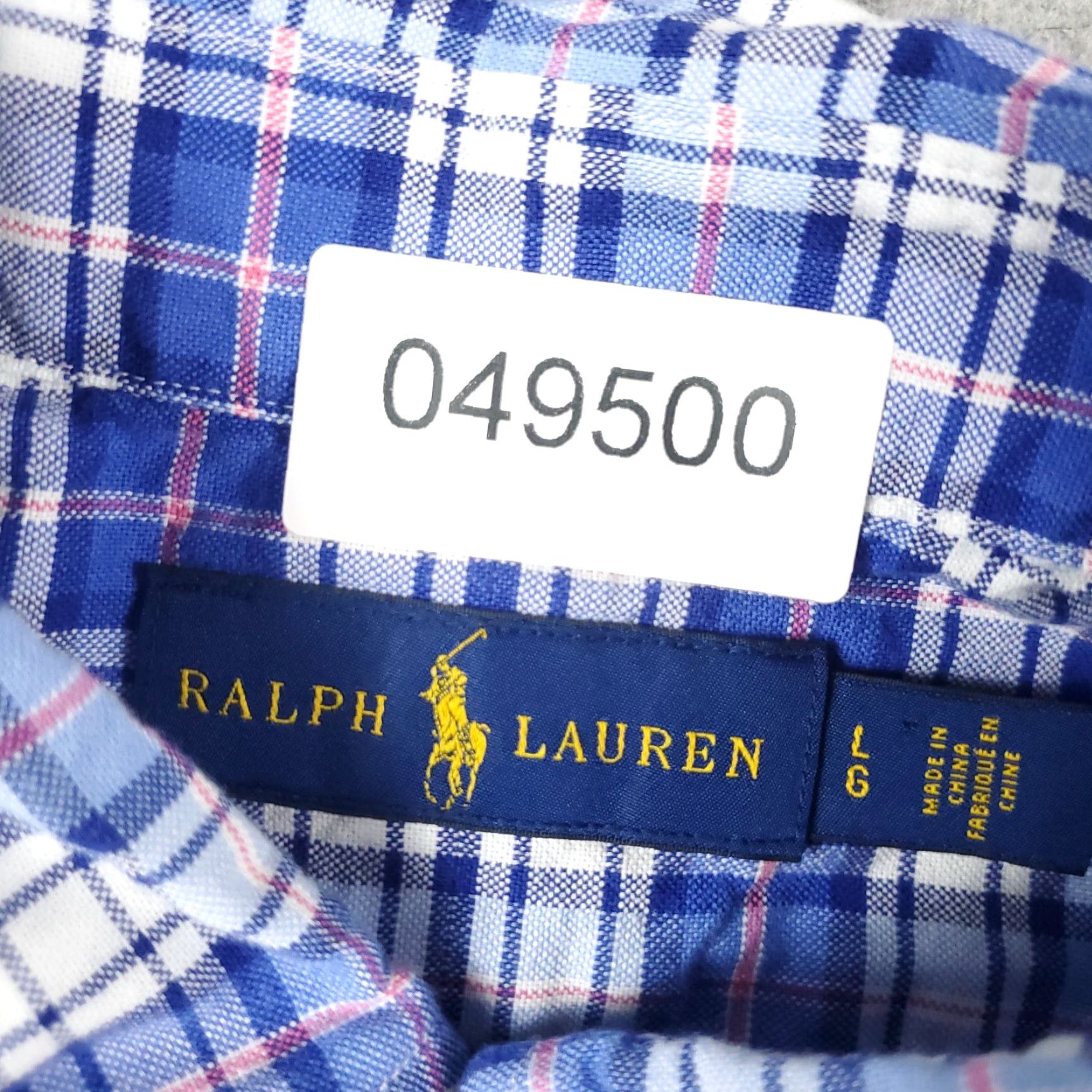 Ralph Lauren Ralph Lauren Blue Plaid Button-Up Shirt Mens Large Long Sleeve Classic Preppy Size US L / EU 52-54 / 3 - 7 Thumbnail