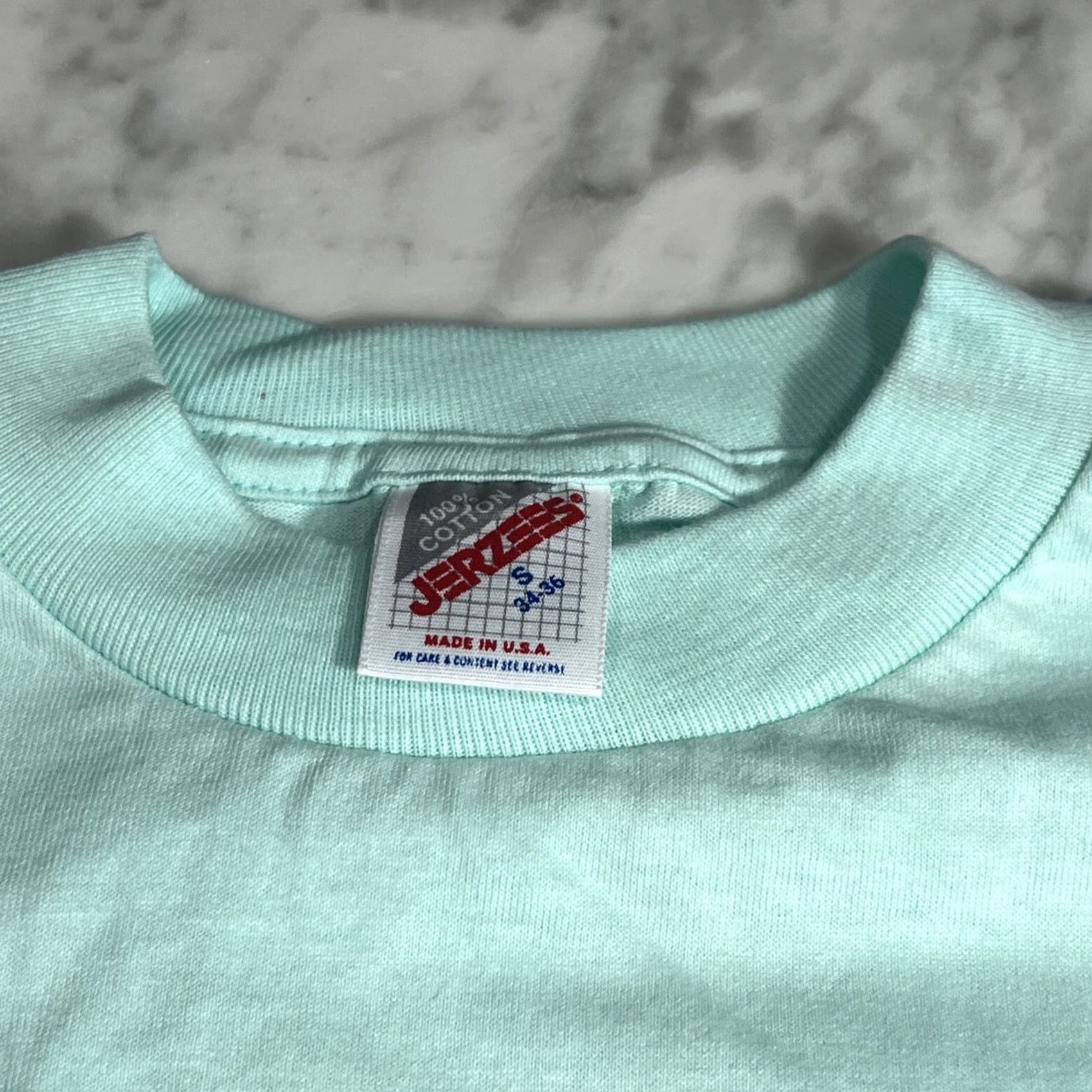 Jerzees VINTAGE 1990 Hot Rods T Shirt Jerzees Tacoma Small Teal Mens Crew Neck Short Sleeve Single Stitch Cotton Shirt Size US S / EU 44-46 / 1 - 5 Thumbnail