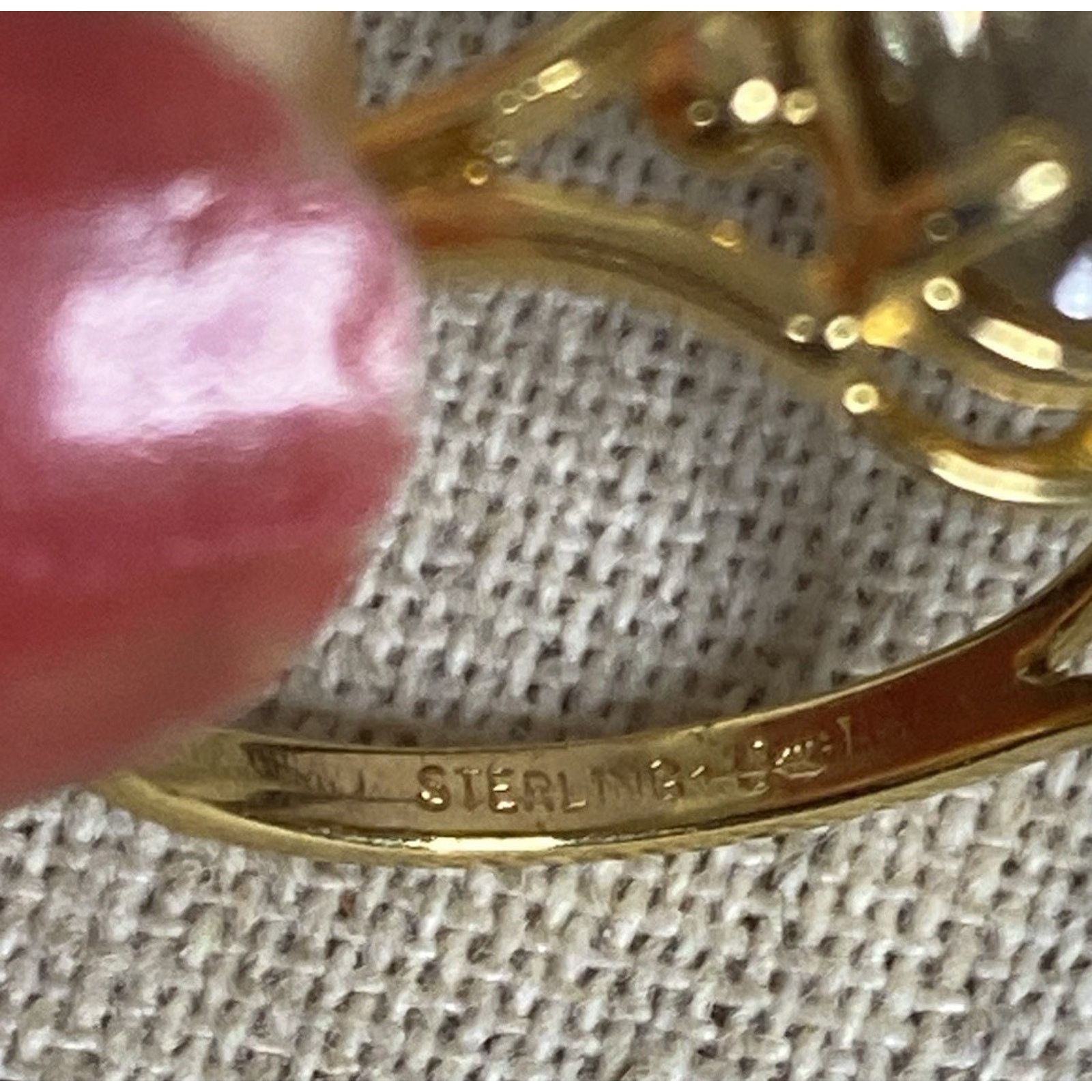 Sterling Silver UNCAS 925 Sterling Silver Gold Plated Smoky Quarts-size 8.25 Size ONE SIZE - 5 Thumbnail