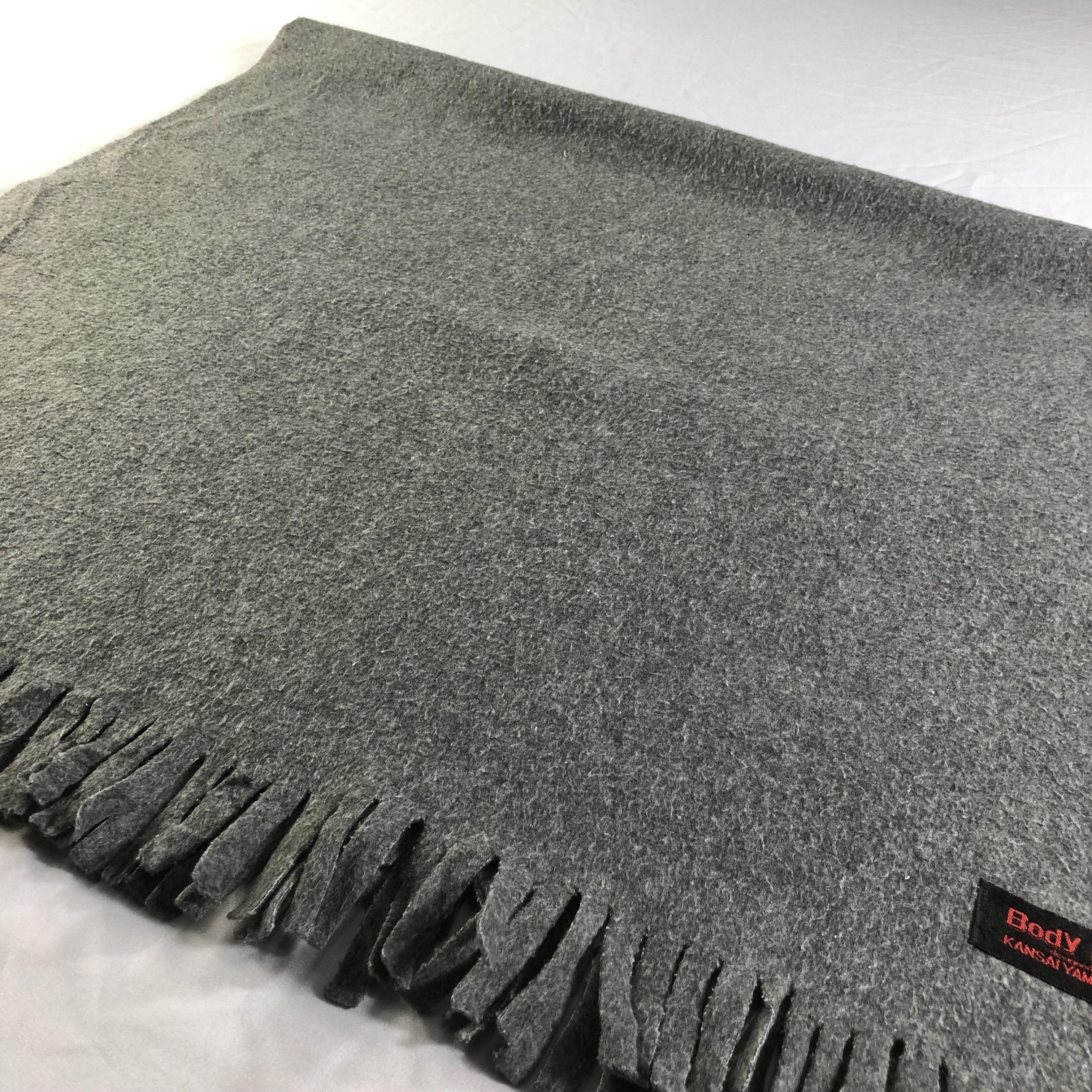 Kansai Yamamoto Kansai Oversized Grey Scarf Muffler Neckwear V2216 Size ONE SIZE - 3 Thumbnail