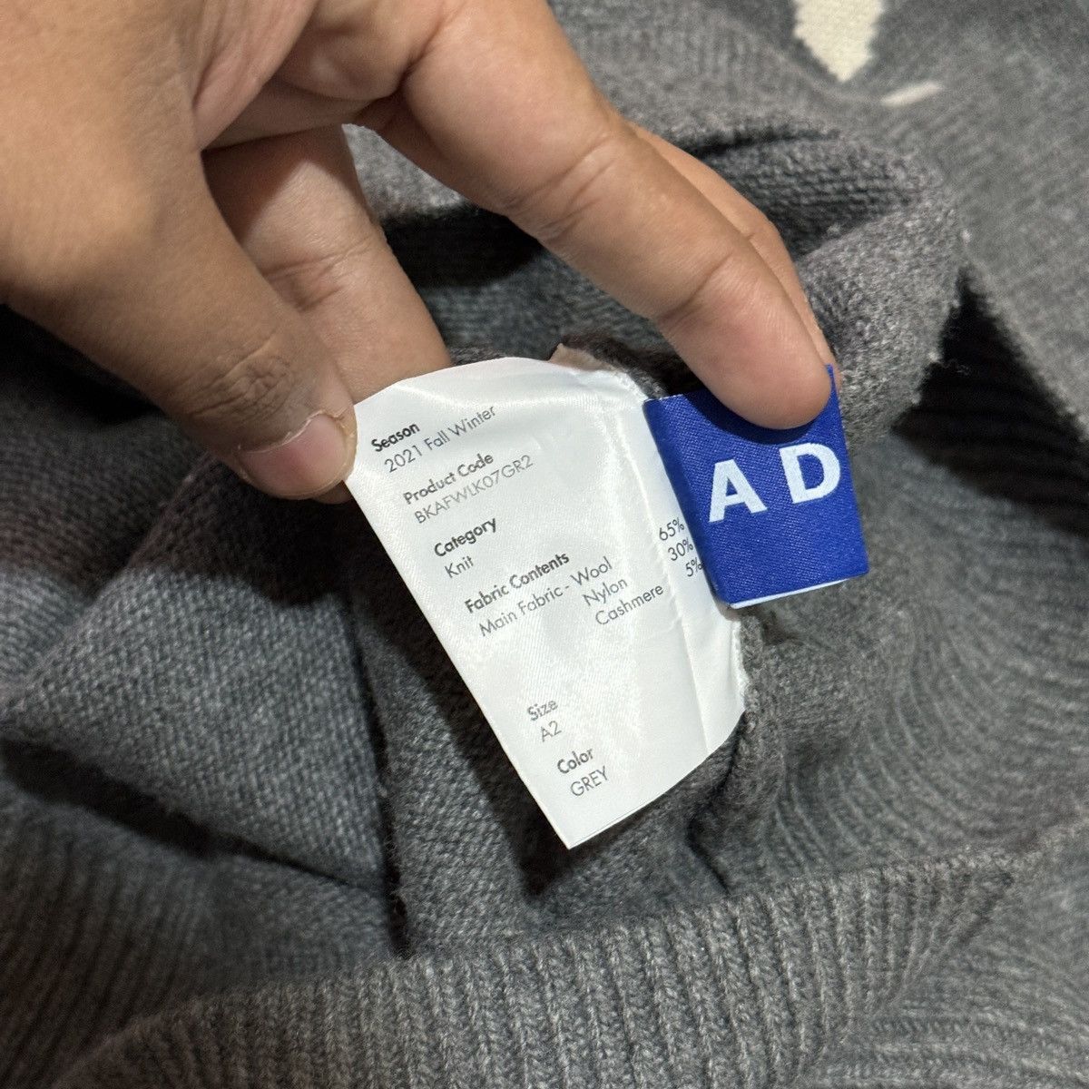 Ader Error Ader Error Admore knit Grey Size US L / EU 52-54 / 3 - 6 Thumbnail