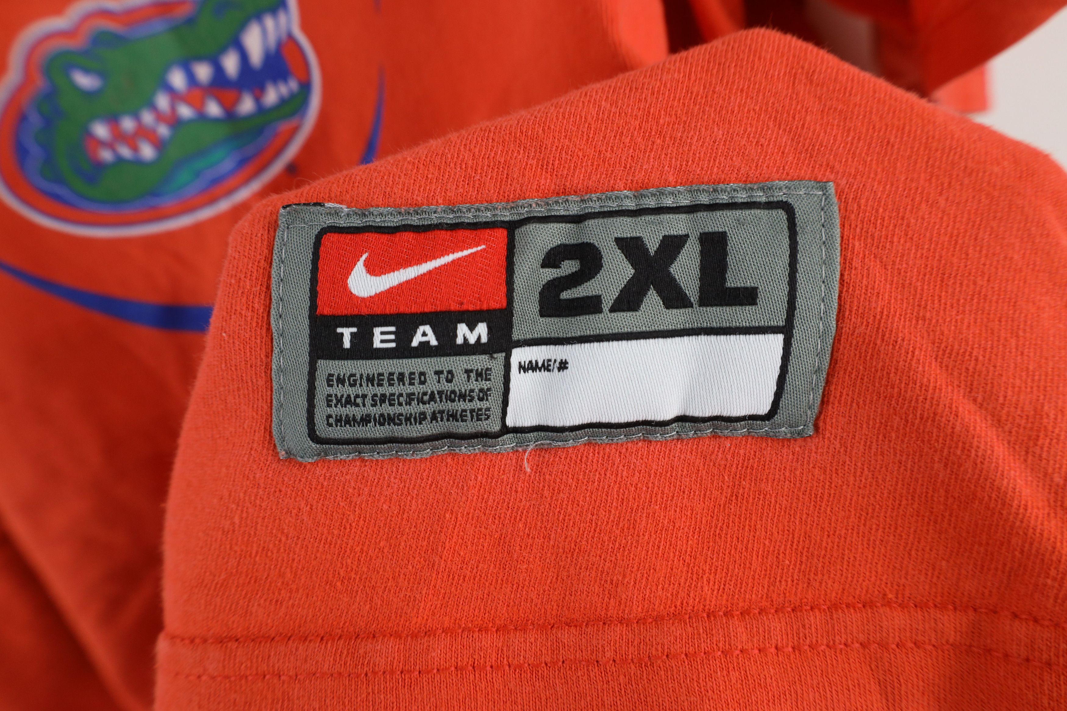 Nike × Vintage Vintage Nike Swoosh University of Florida Football T-Shirt Size US XXL / EU 58 / 5 - 4 Thumbnail