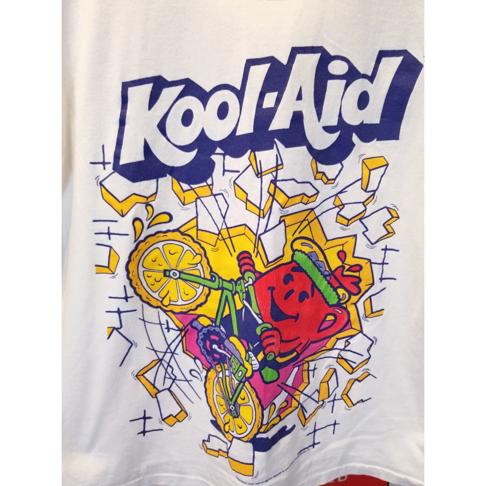 Vintage VINTAGE KOOL AID MAN T-SHIRT GRAPHIC SINGLE STITCH SZ MEDIUM MENS WHITE COTTON SHORT SLEEVE ROUND NECK Logo Accents 80s Style Size US M / EU 48-50 / 2 - 2 Thumbnail