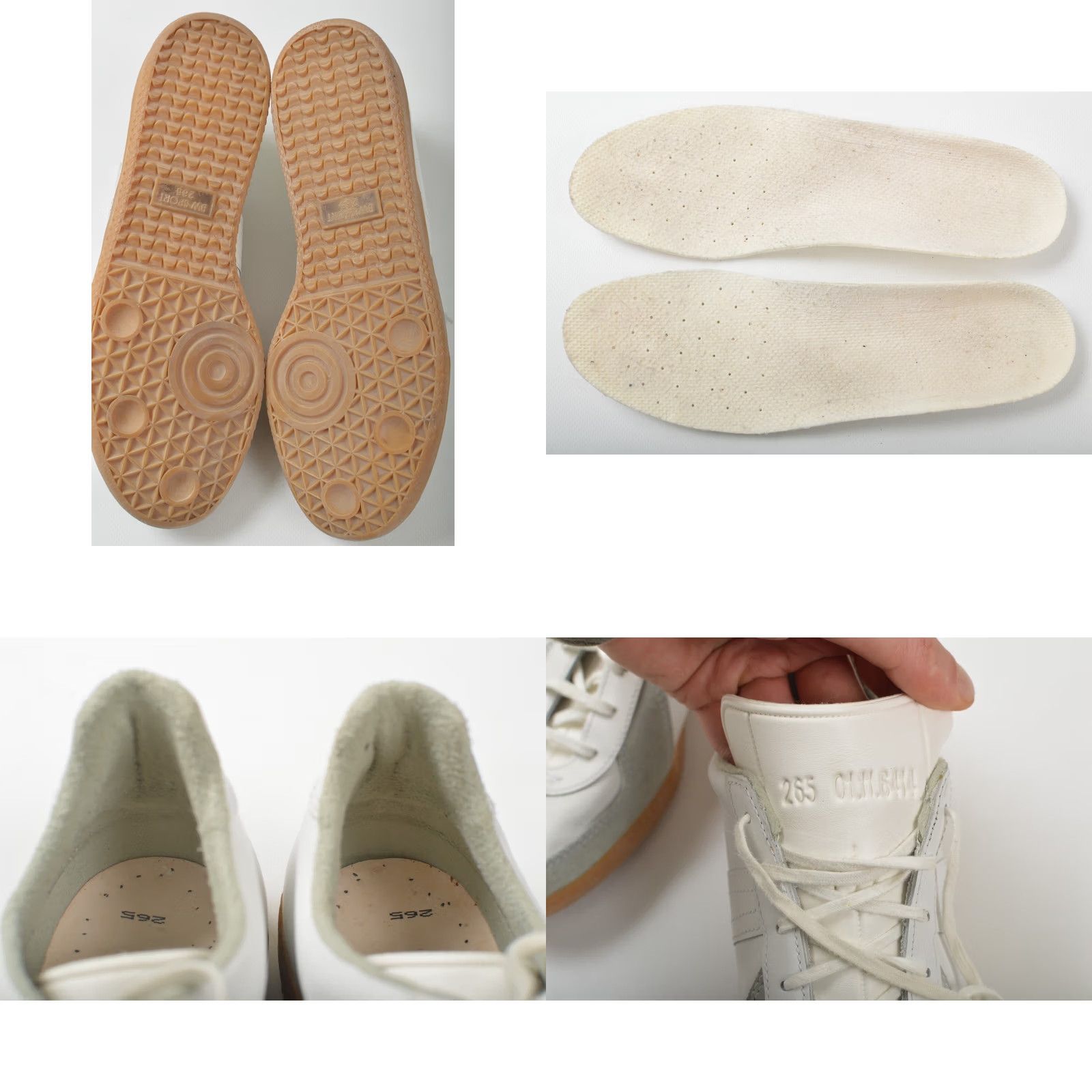 Vintage BW Sport Vintage White Leather Sneakers 265 01.11.6414 Mens US 8.5 Leather Sneaker White Shoes Sports Casual footwear Size US 9 / EU 42 - 8 Thumbnail