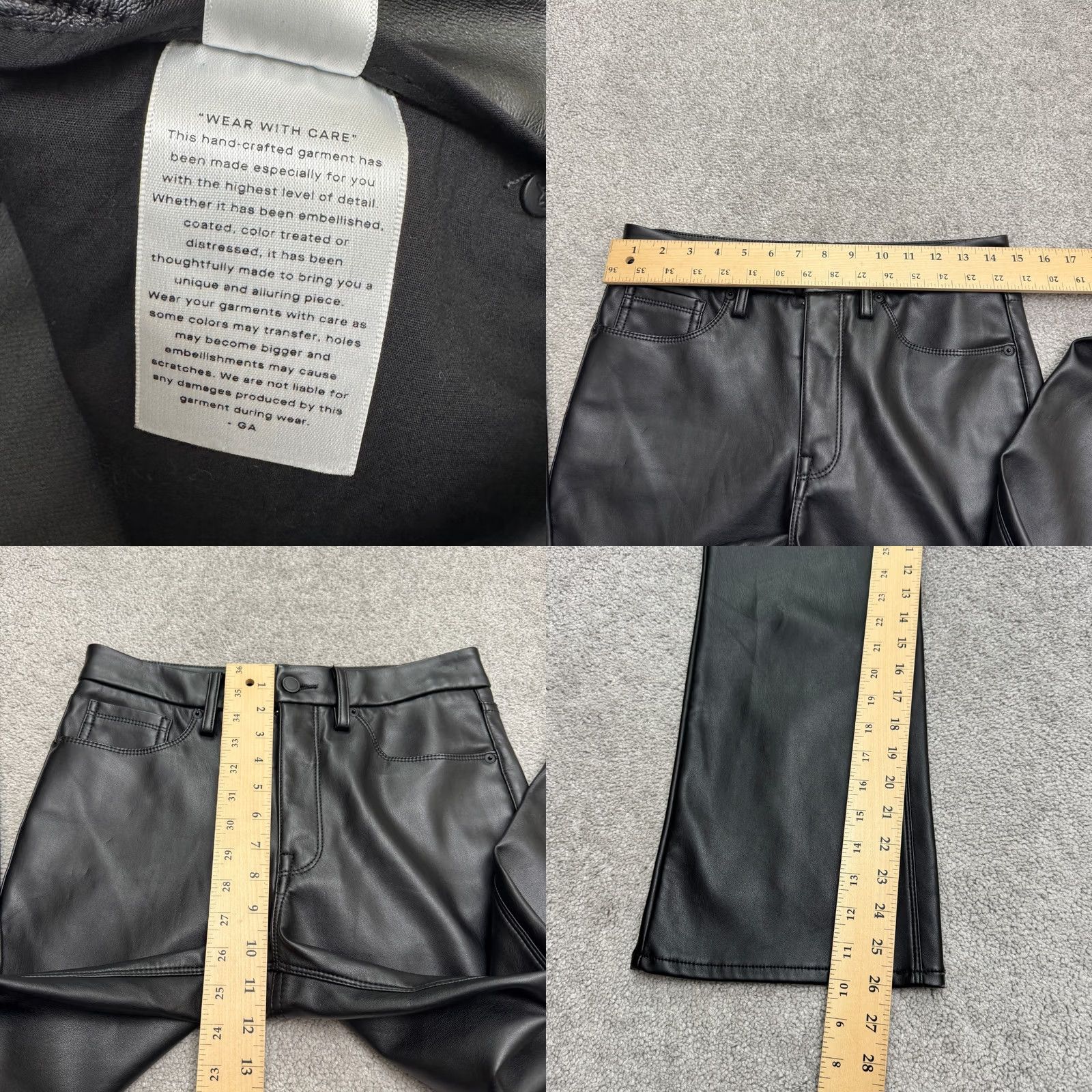Good American Good American Women Black Bootcut Ankle Trouser Pants 8 High Rise Size 30" / US 8 / IT 44 - 9 Thumbnail