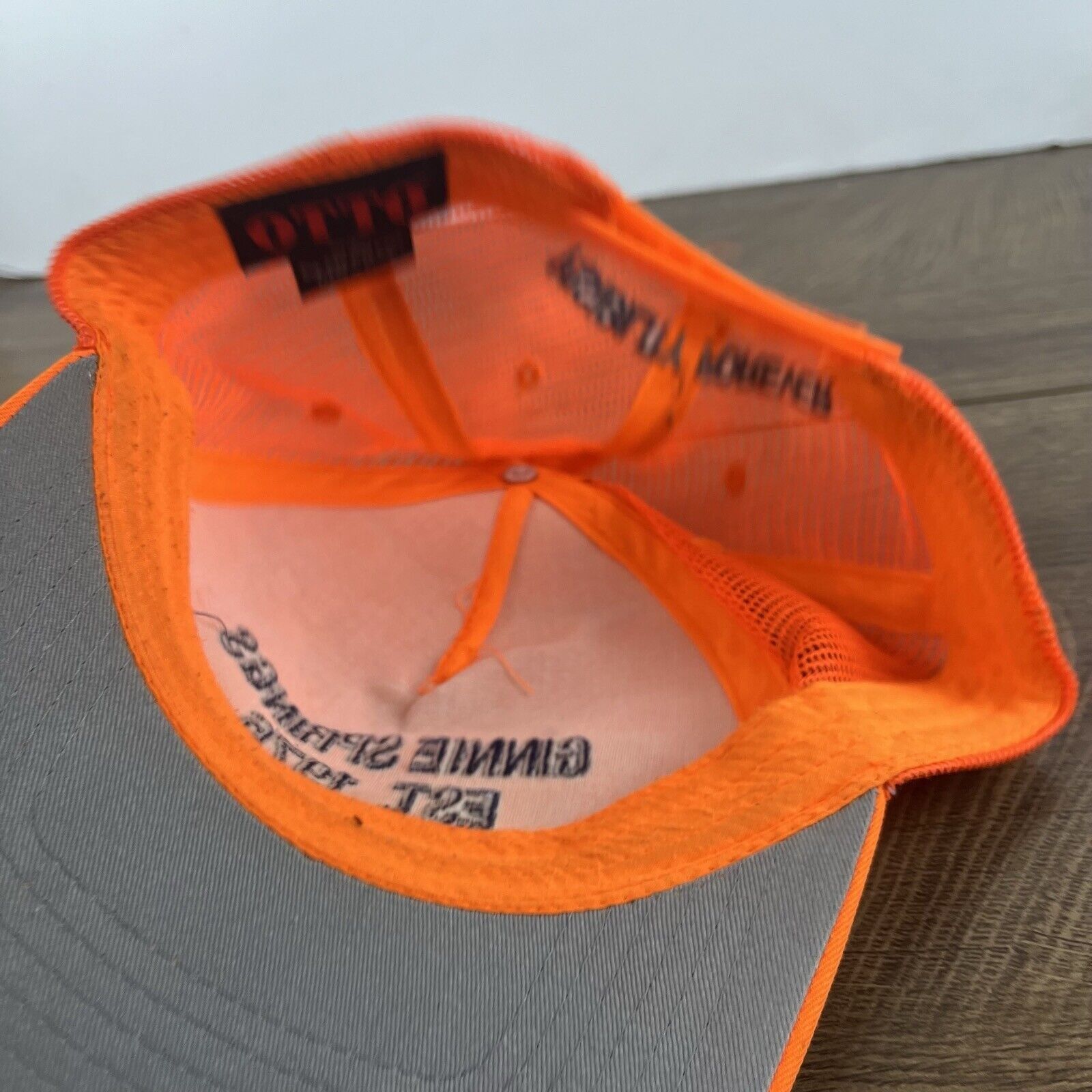 Other Ginnie Springs 1976 Hat Snapback Hat Orange Adjustable Hat A Size ONE SIZE - 14 Thumbnail