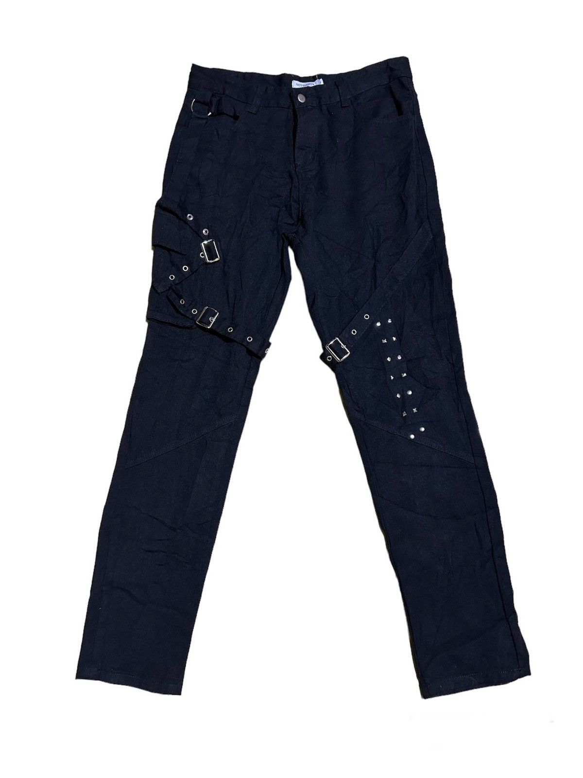 Japanese Brand × Seditionaries 💥 BONDAGE PUNK MISSLOOK BLACK PANTS Size US 32 / EU 48 - 1 Thumbnail