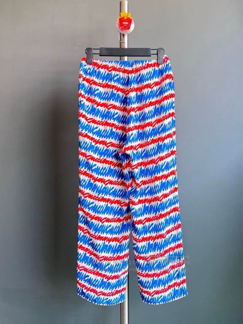 Gucci Gucci Graffiti letter mulberry silk trousers Size 30" / US 8 / IT 44 - 2 Thumbnail