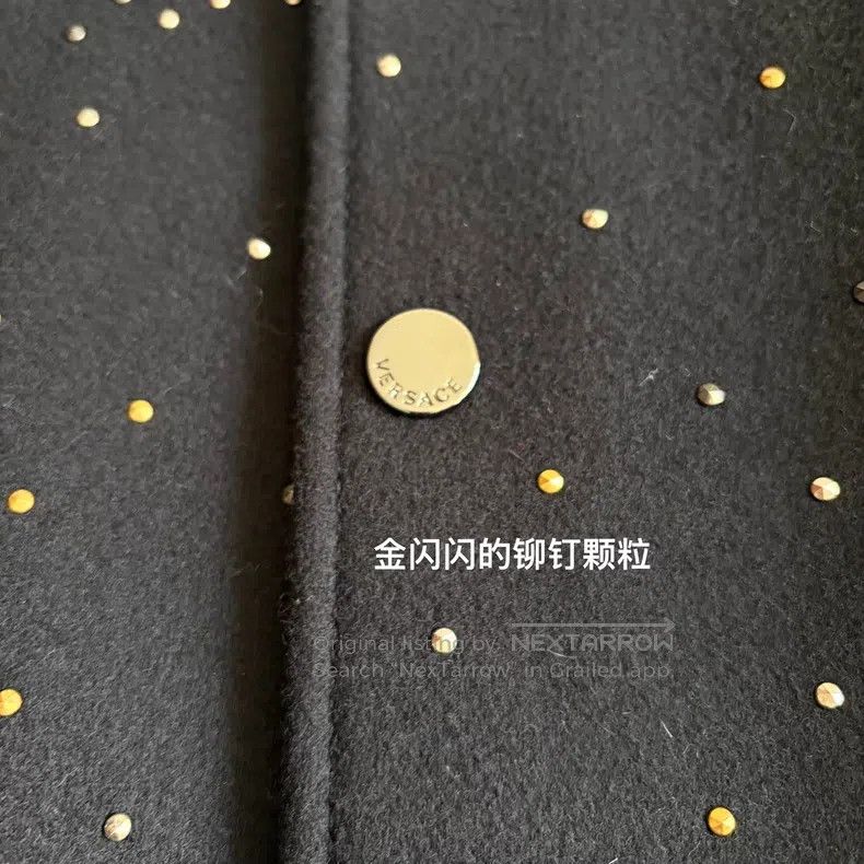 Versace Versace Heavy jackets and gold and silver rhinestones embe Size L / US 10 / IT 46 - 2 Thumbnail
