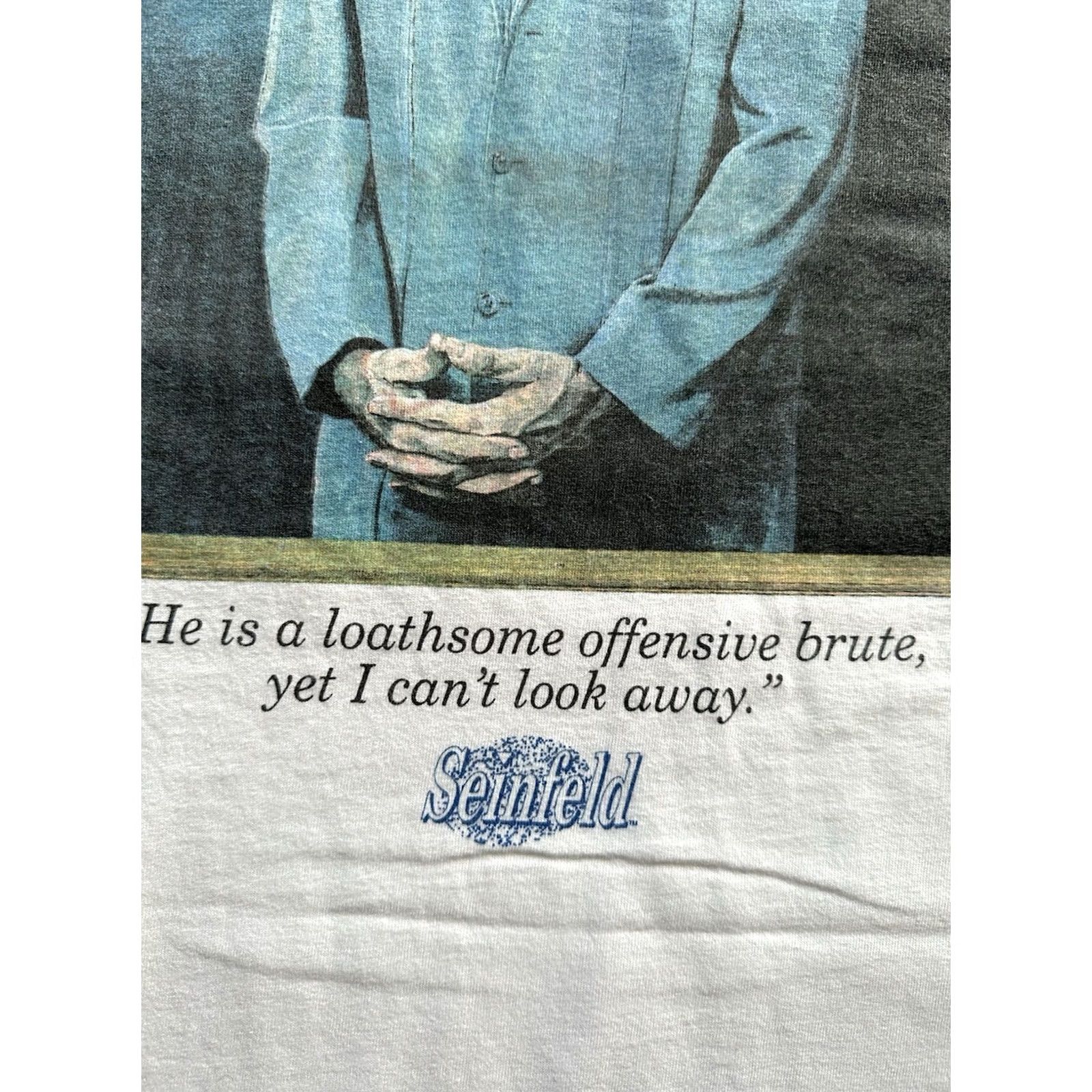 Delta VINTAGE 90S SEINFELD TV SHOW THE KRAMER GRAPHIC SHORT SLEEVE THSIRT MEN XL 1993 Size US 36 / EU 52 - 4 Thumbnail